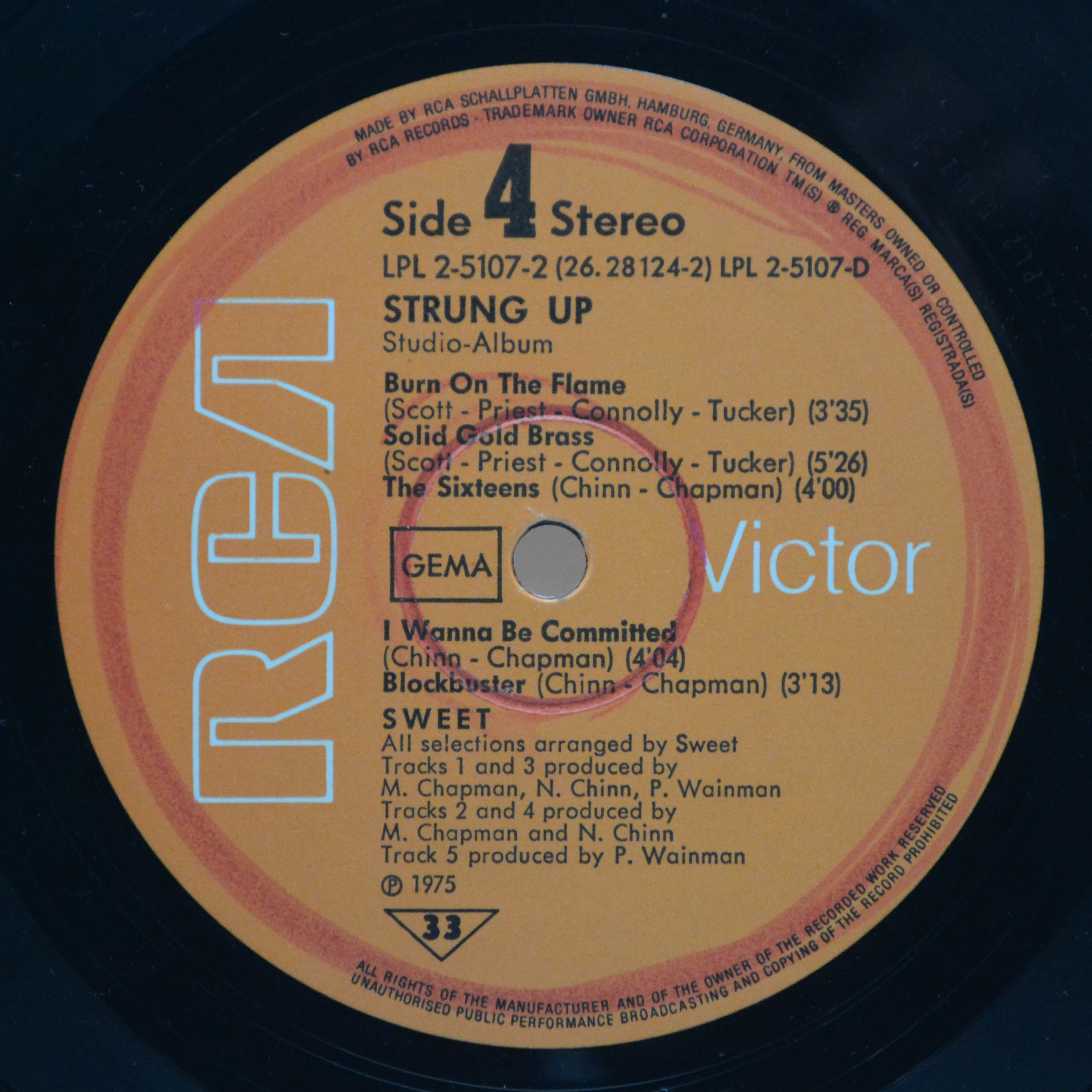 Sweet — Strung Up (2LP), 1975