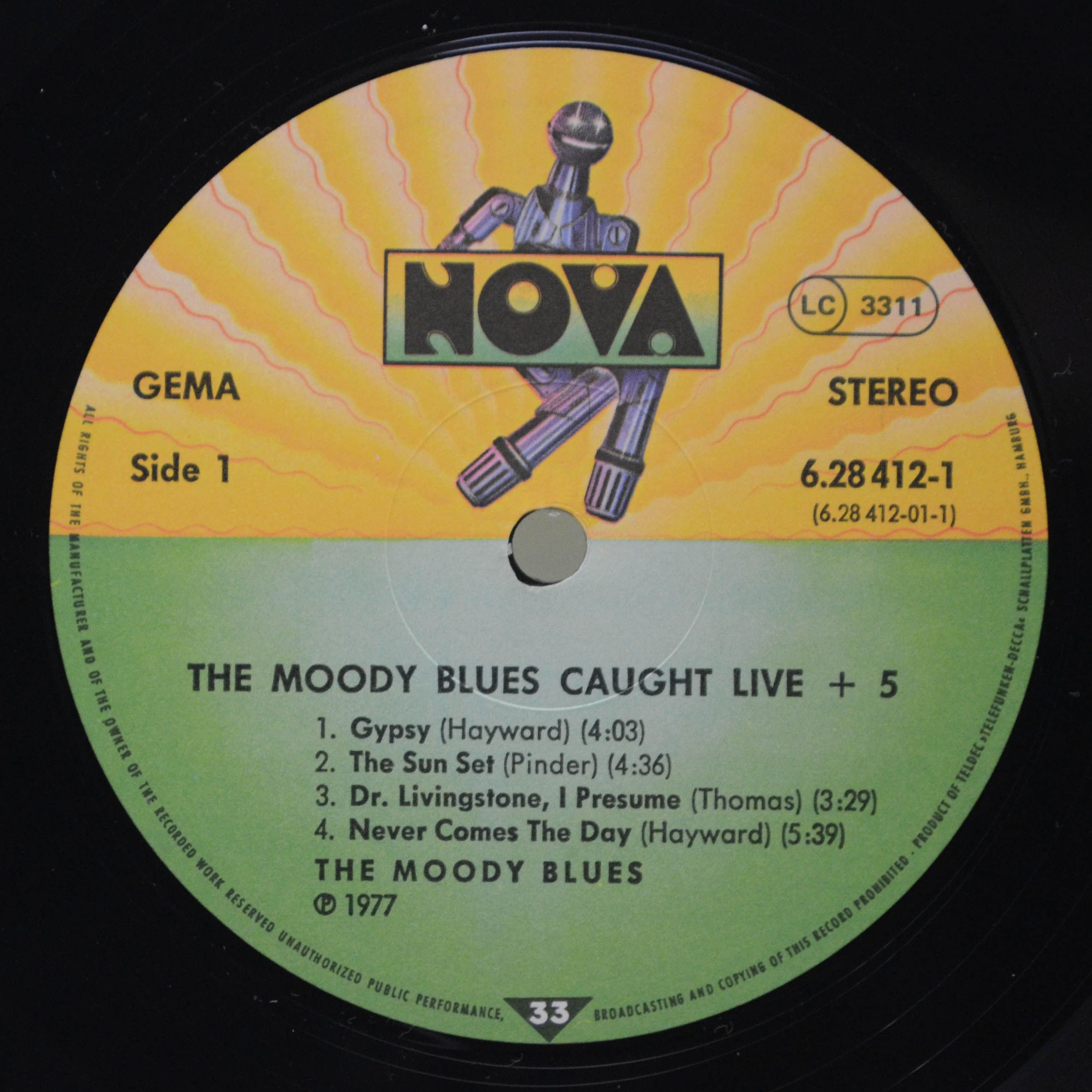 Виниловая пластинка Moody Blues — Caught Live +5 (2LP), 1977