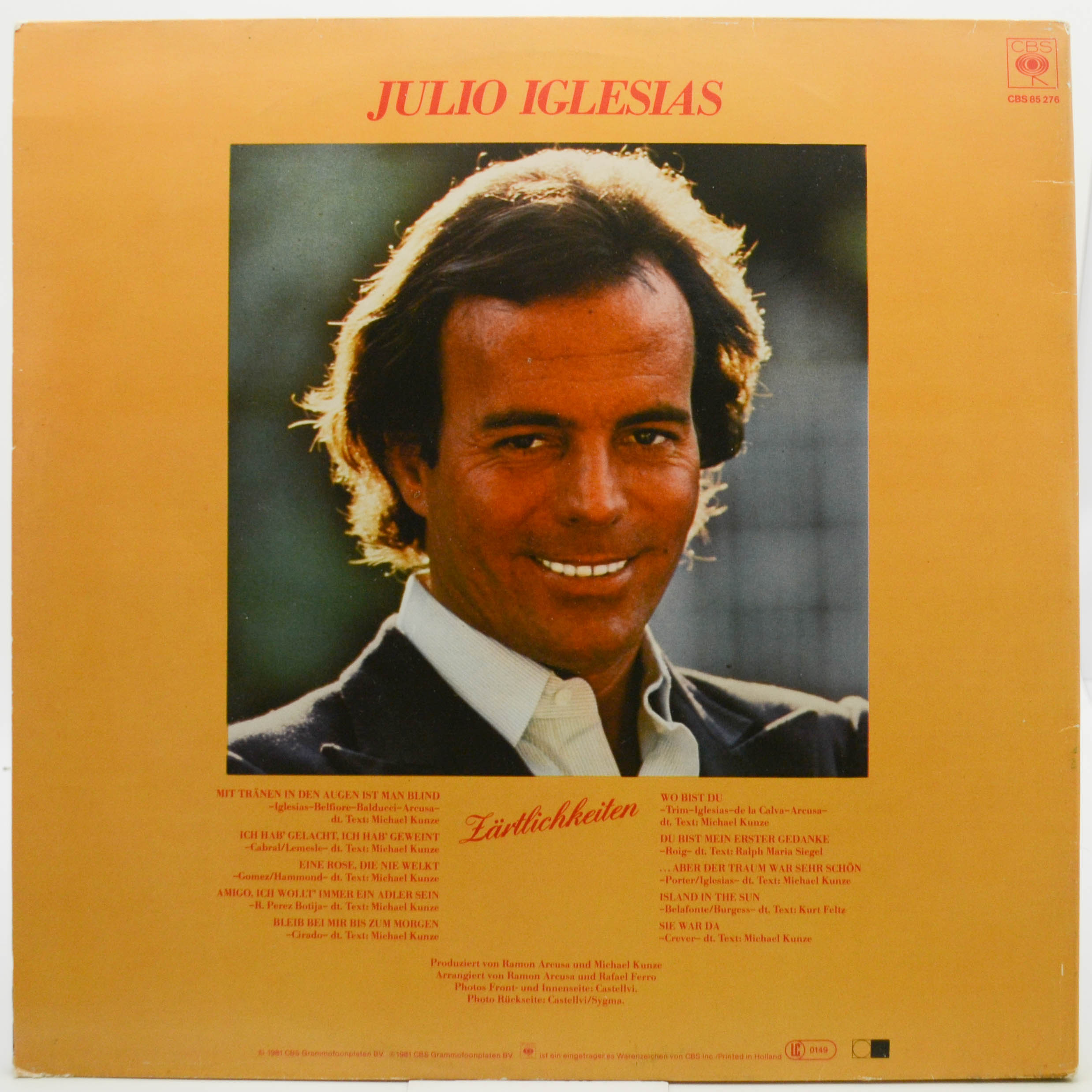 Виниловая пластинка Julio Iglesias — Zärtlichkeiten, 1981