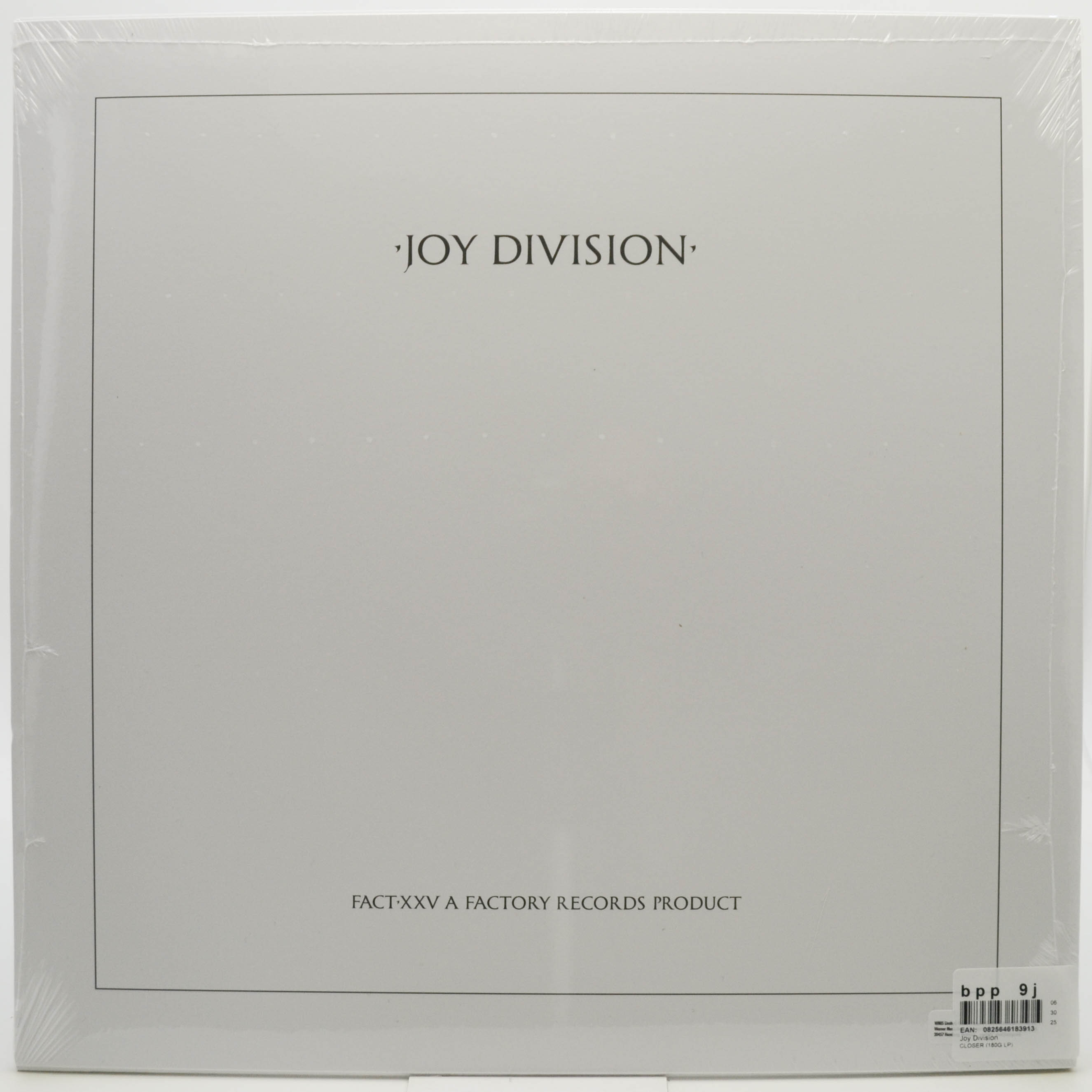 Виниловая пластинка Joy Division — Closer, 1980