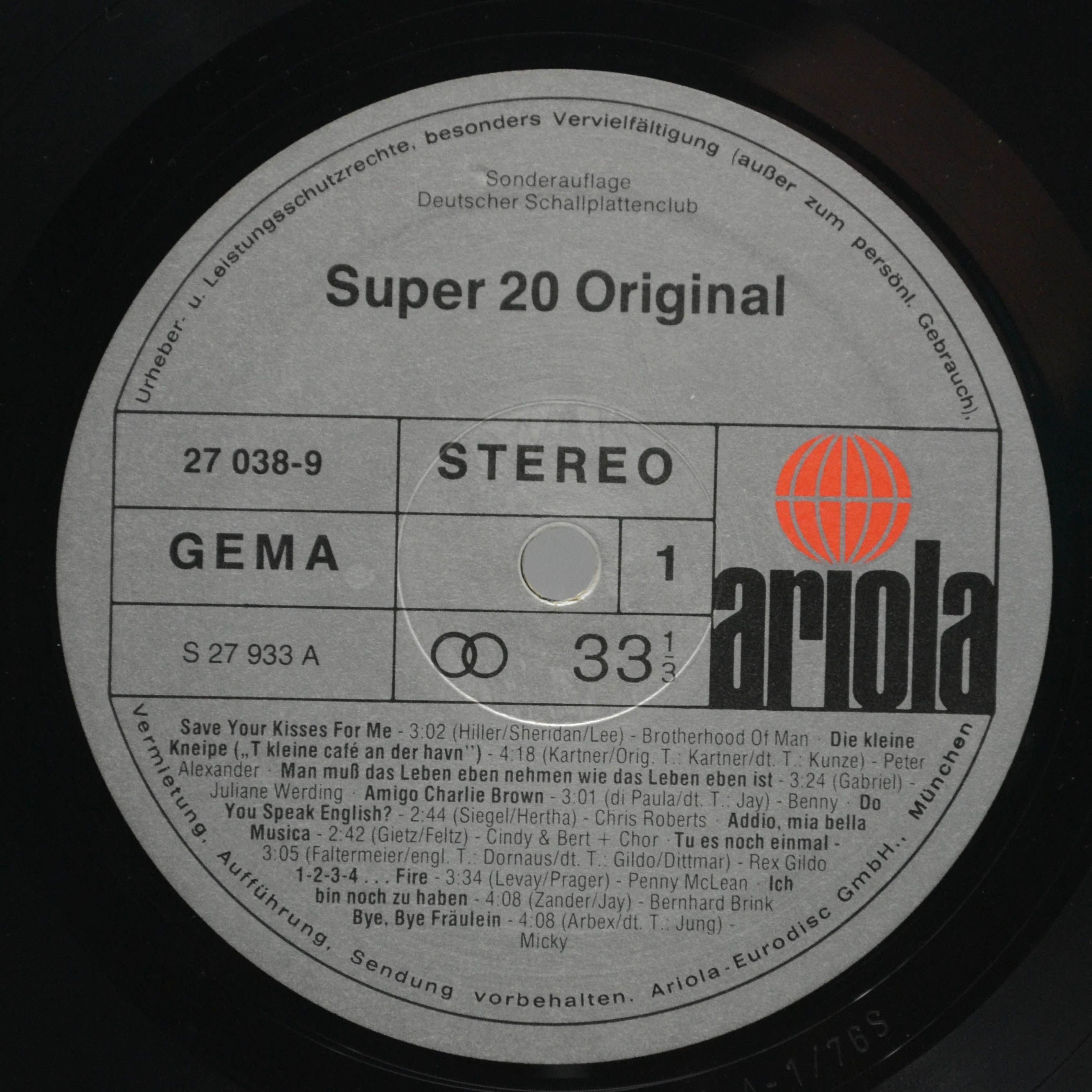 Various — Super 20 Original, 1976