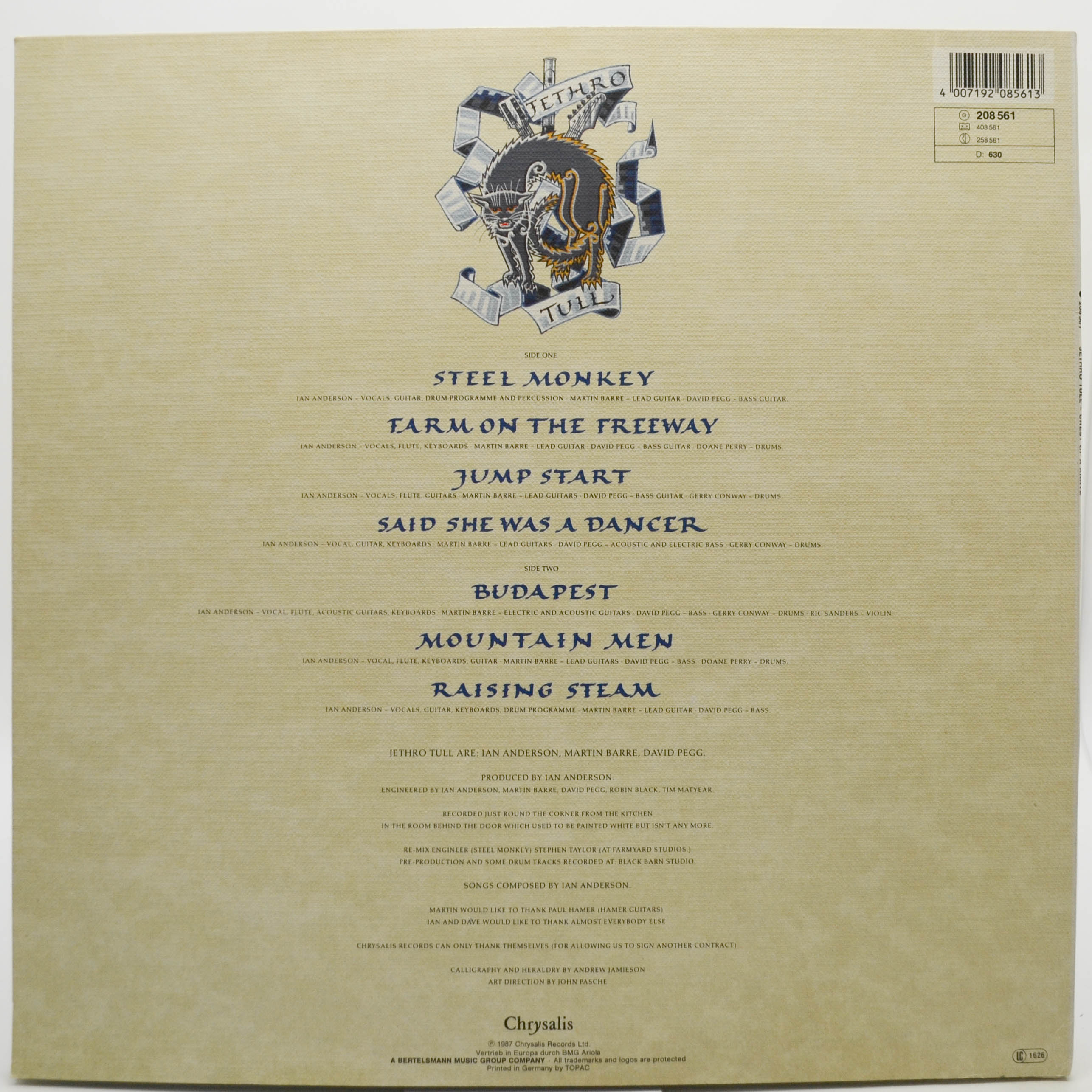 Jethro Tull — Crest Of A Knave, 1987