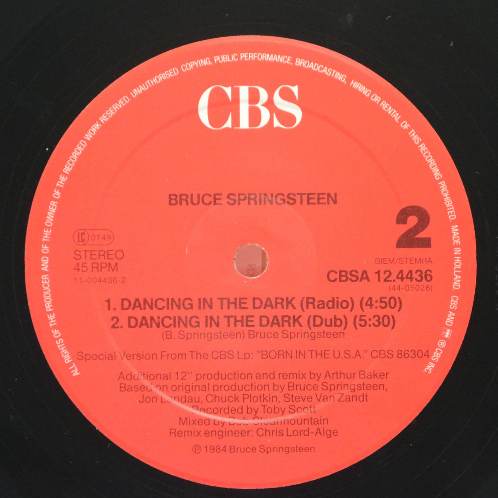 Bruce Springsteen — Dancing In The Dark, 1984