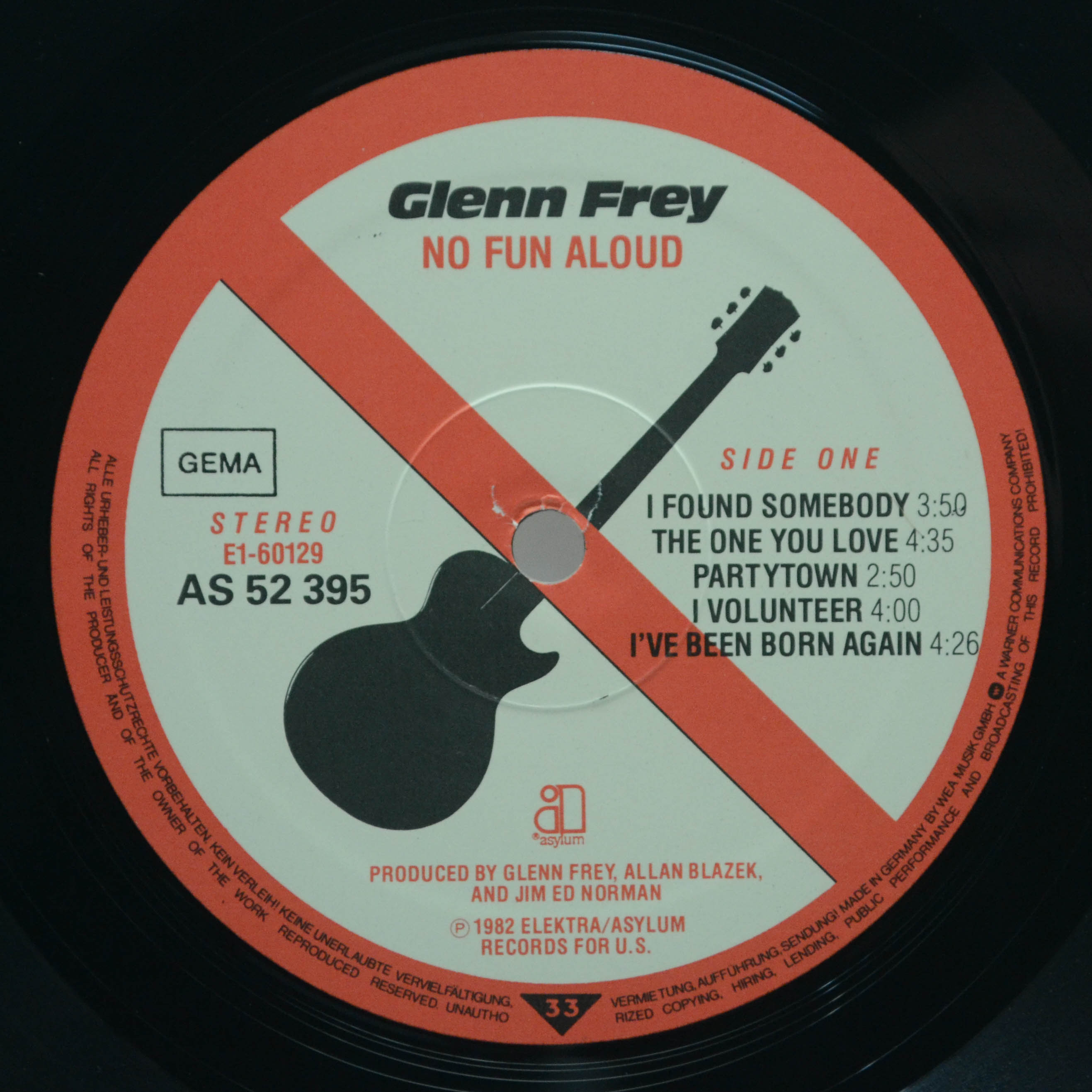 Glenn Frey — No Fun Aloud, 1982
