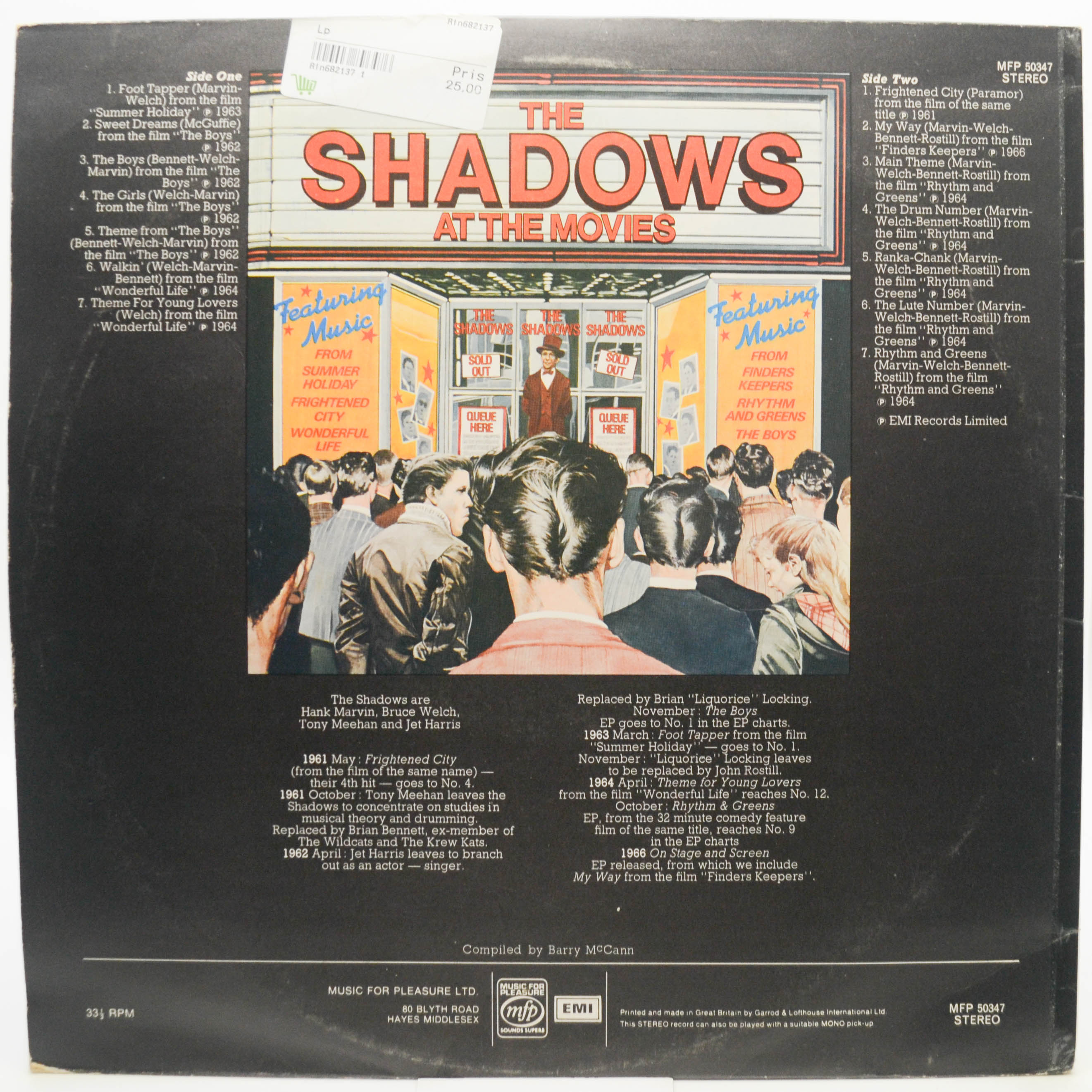 Shadows — The Shadows At The Movies (UK), 1978