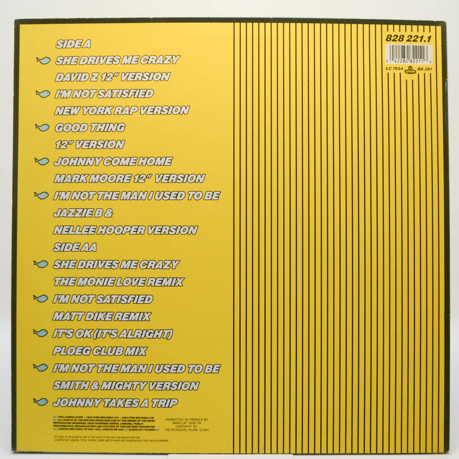 Виниловая пластинка FYC — The Raw & The Remix, 1990
