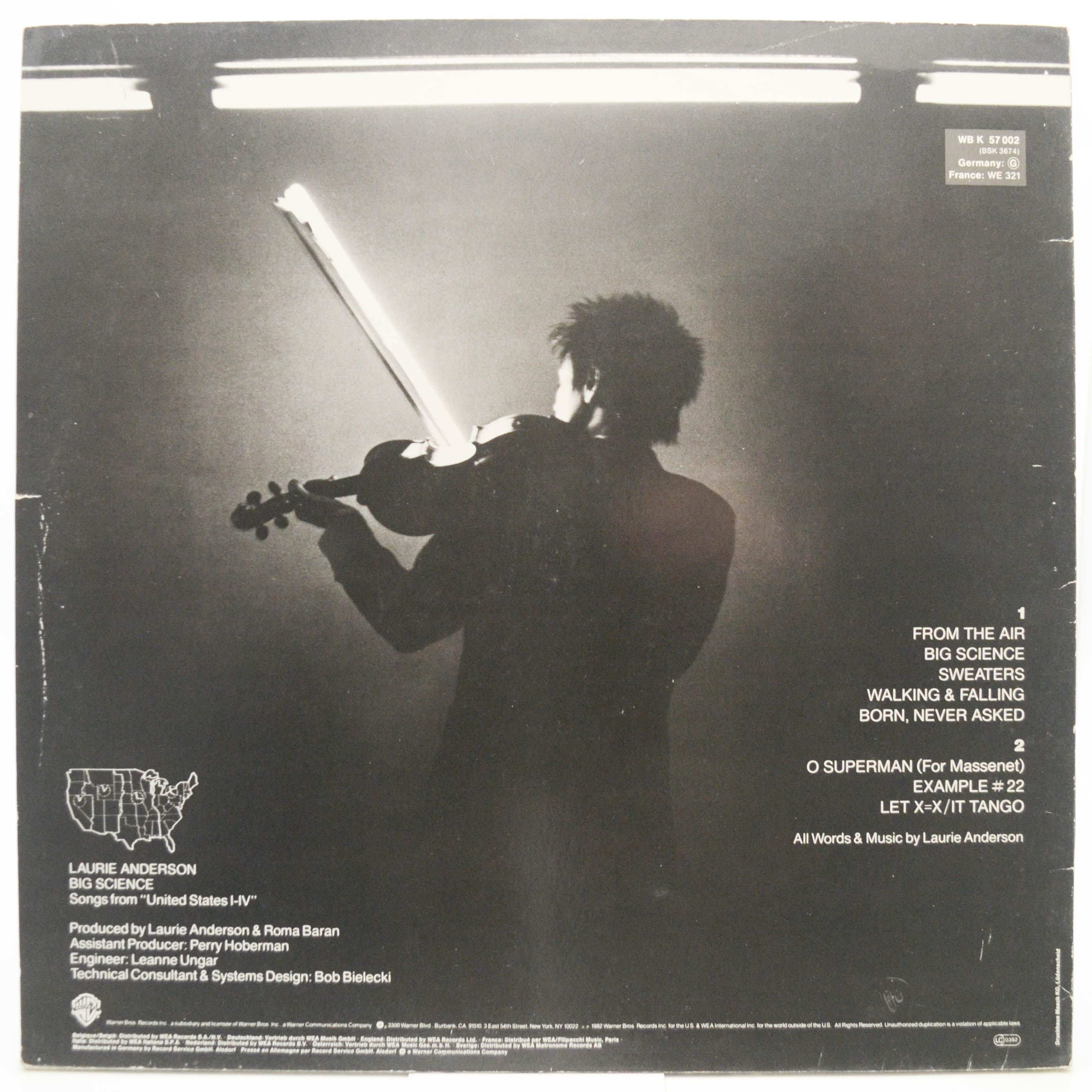 Виниловая пластинка Laurie Anderson — Big Science, 1982