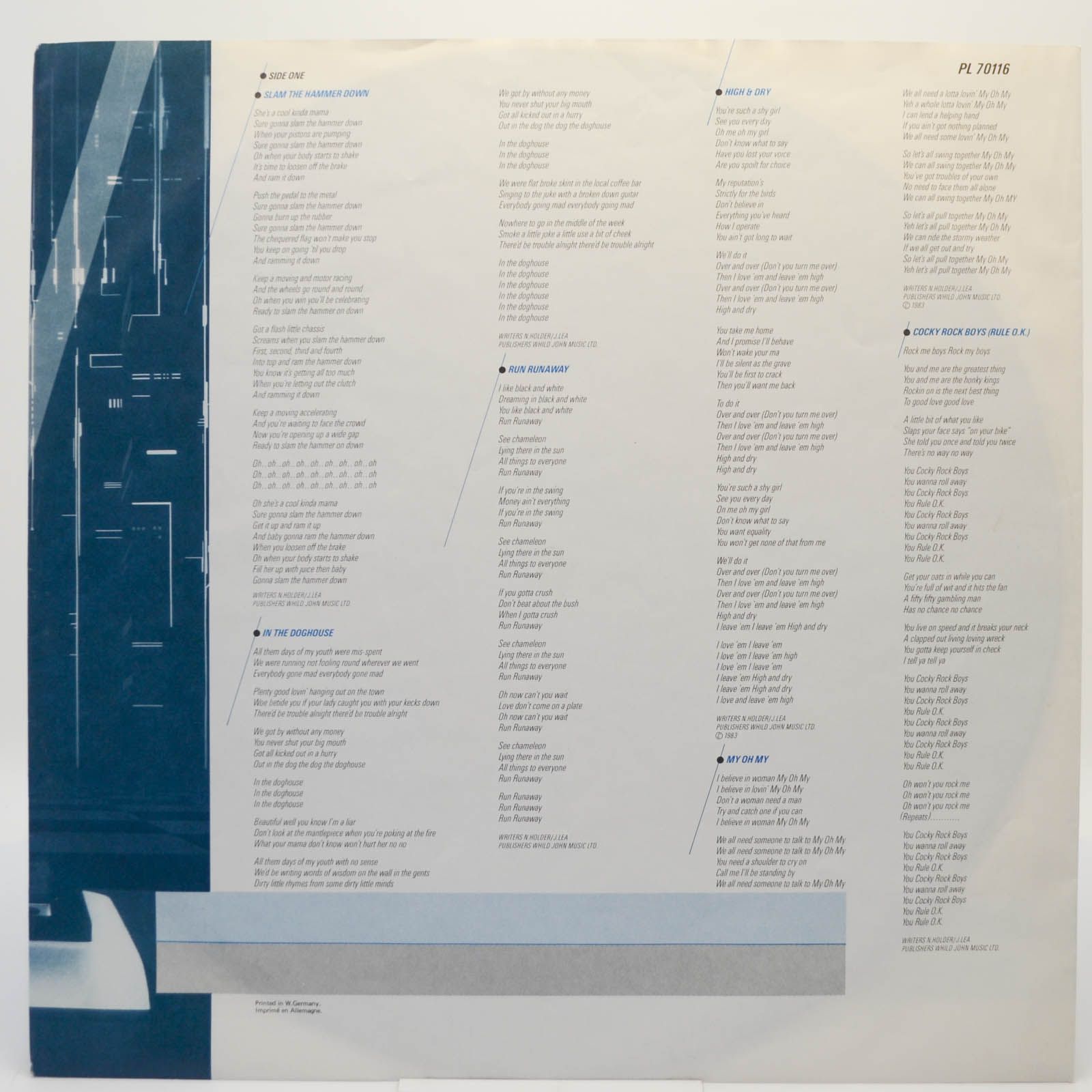 Slade — The Amazing Kamikaze Syndrome, 1983