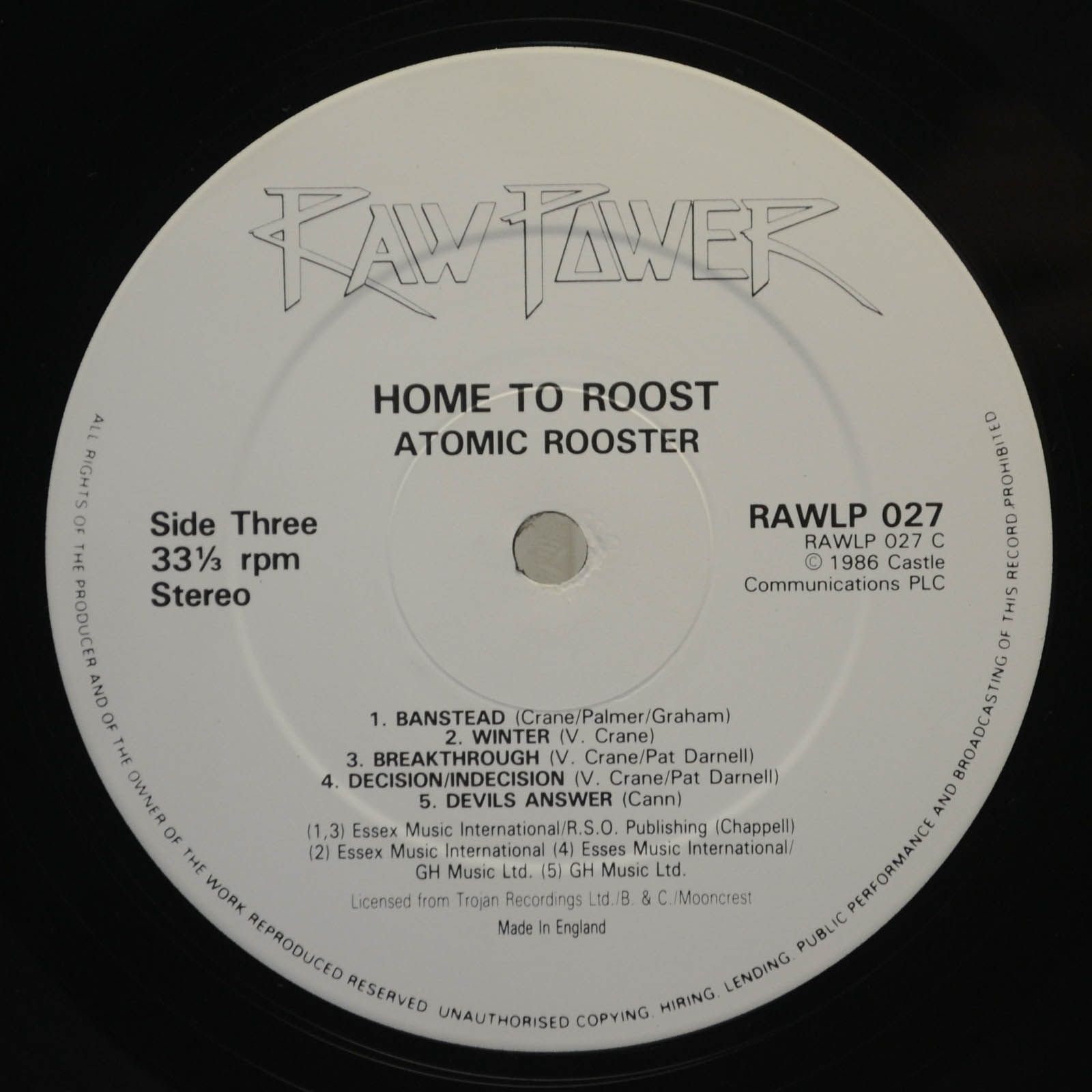 Виниловая пластинка Atomic Rooster — Home To Roost (2LP, UK), 1977
