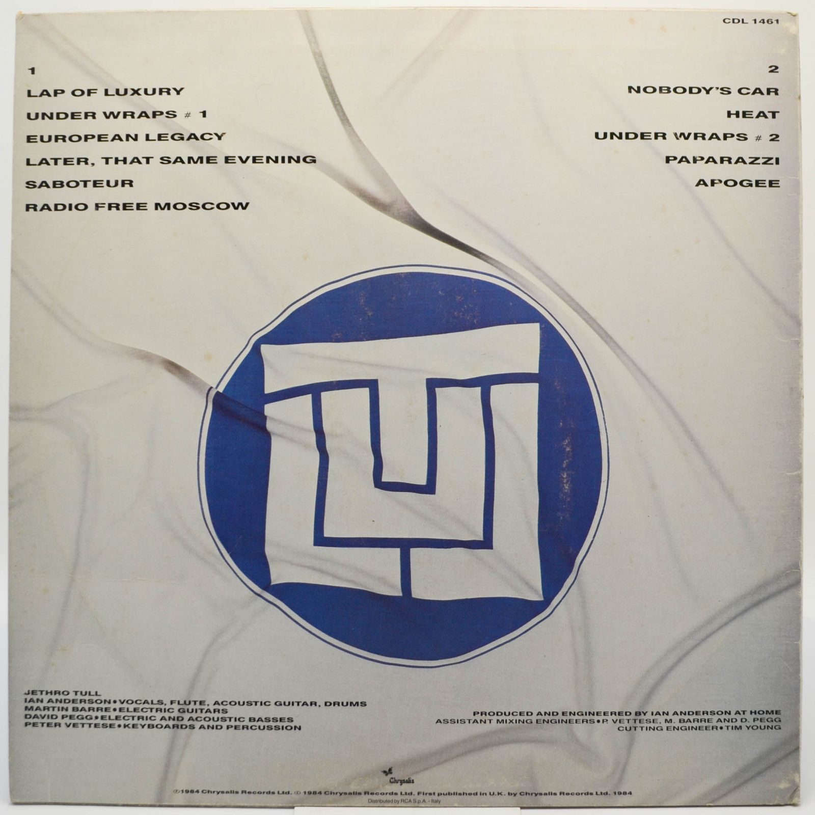 Jethro Tull — Under Wraps, 1984