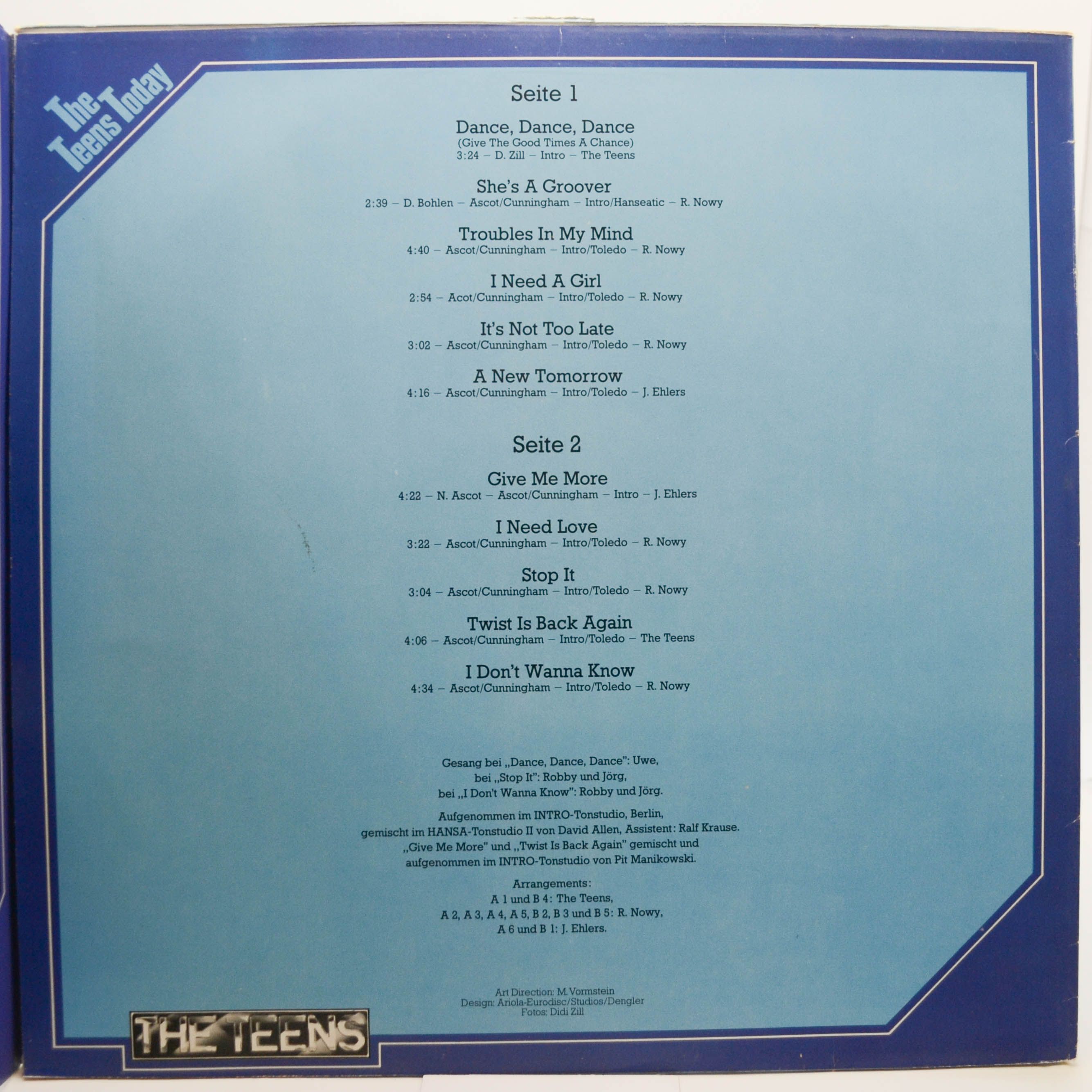 Виниловая пластинка Teens — The Teens Today, 1980