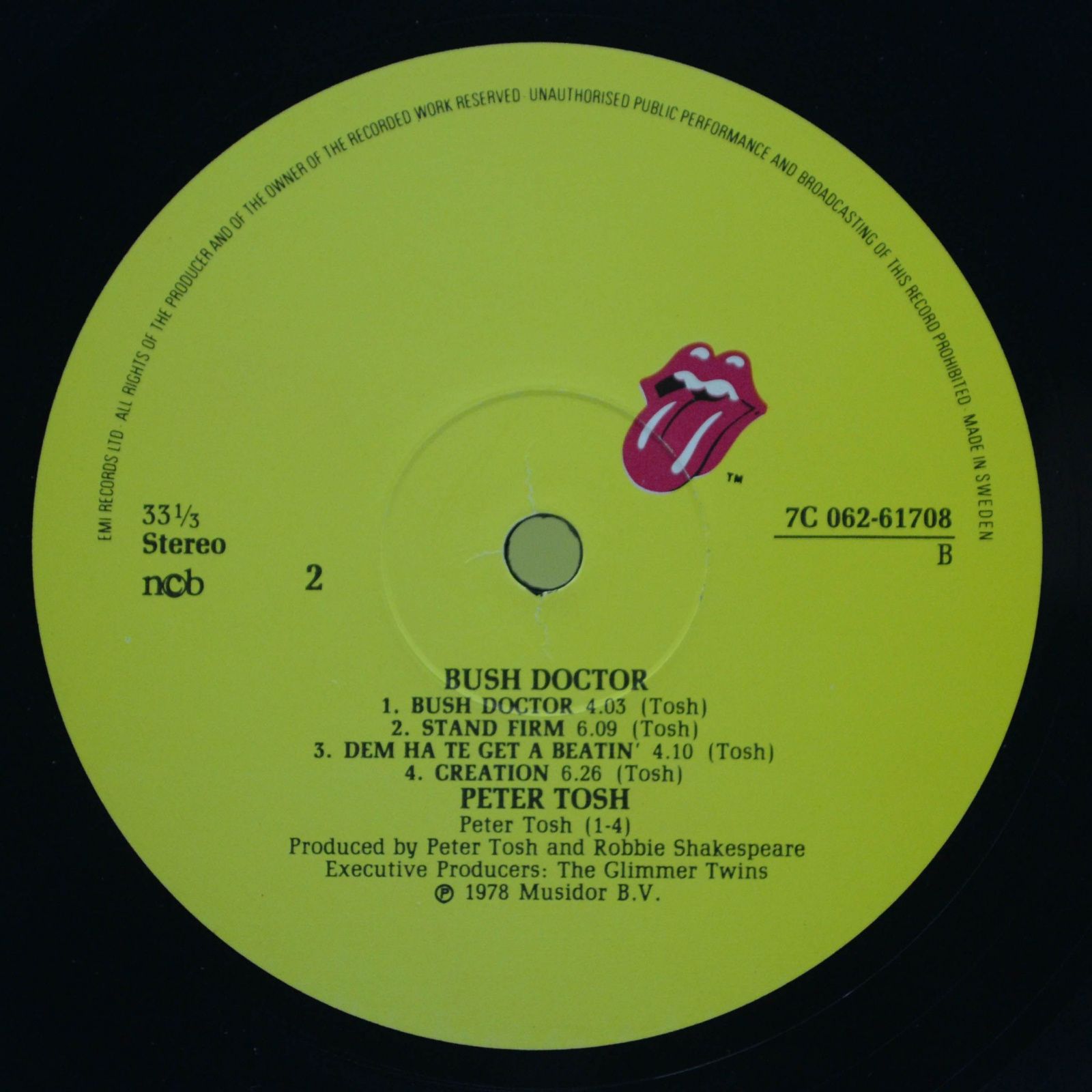 Виниловая пластинка Peter Tosh — Bush Doctor, 1978