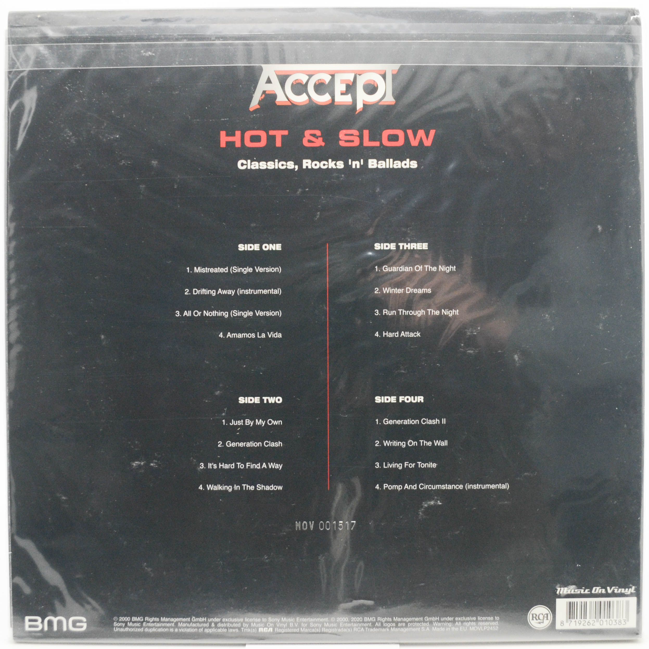 Accept — Classics, Rocks 'n' Ballads - Hot & Slow (2LP), 2000