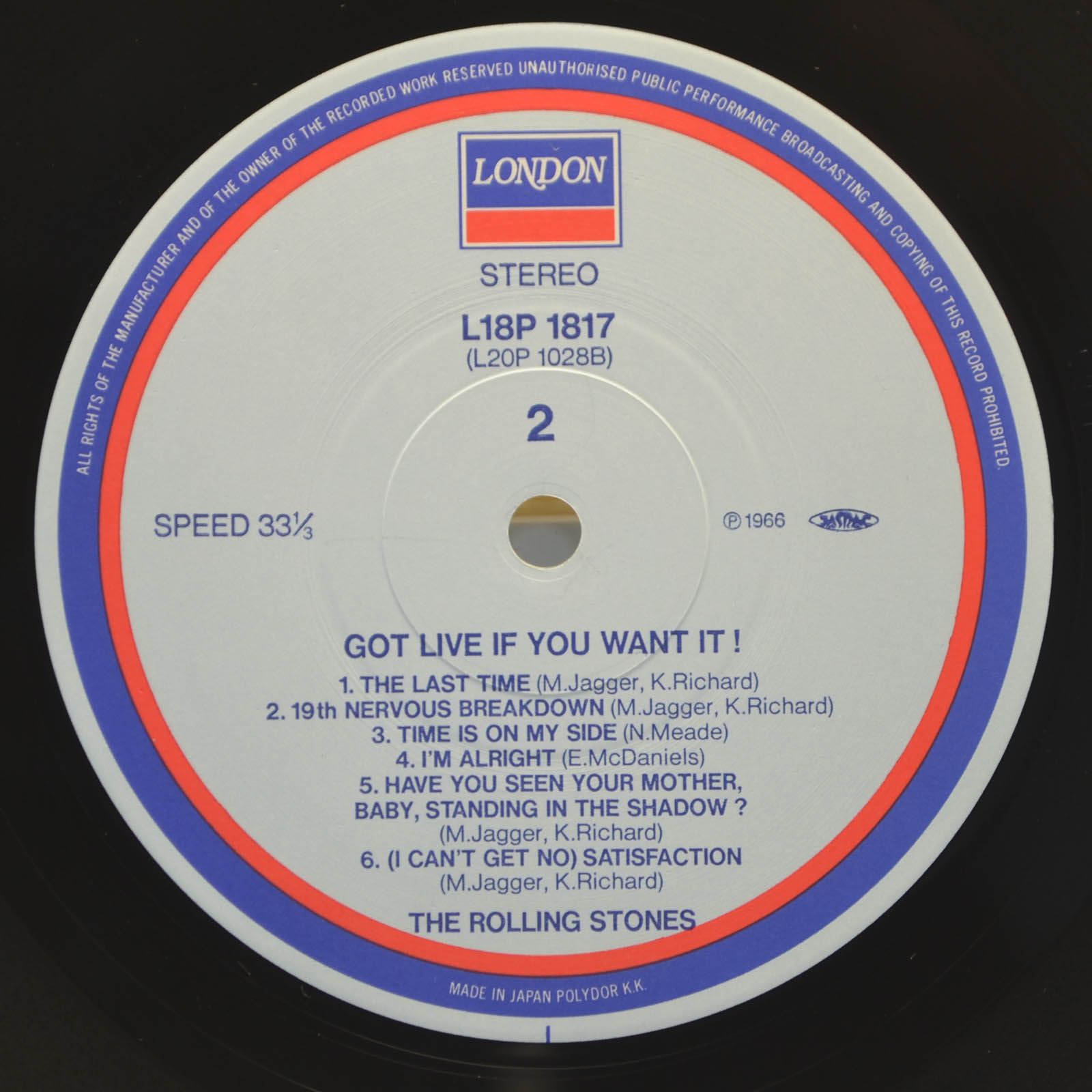 Rolling Stones — Got Live If You Want It!, 1966