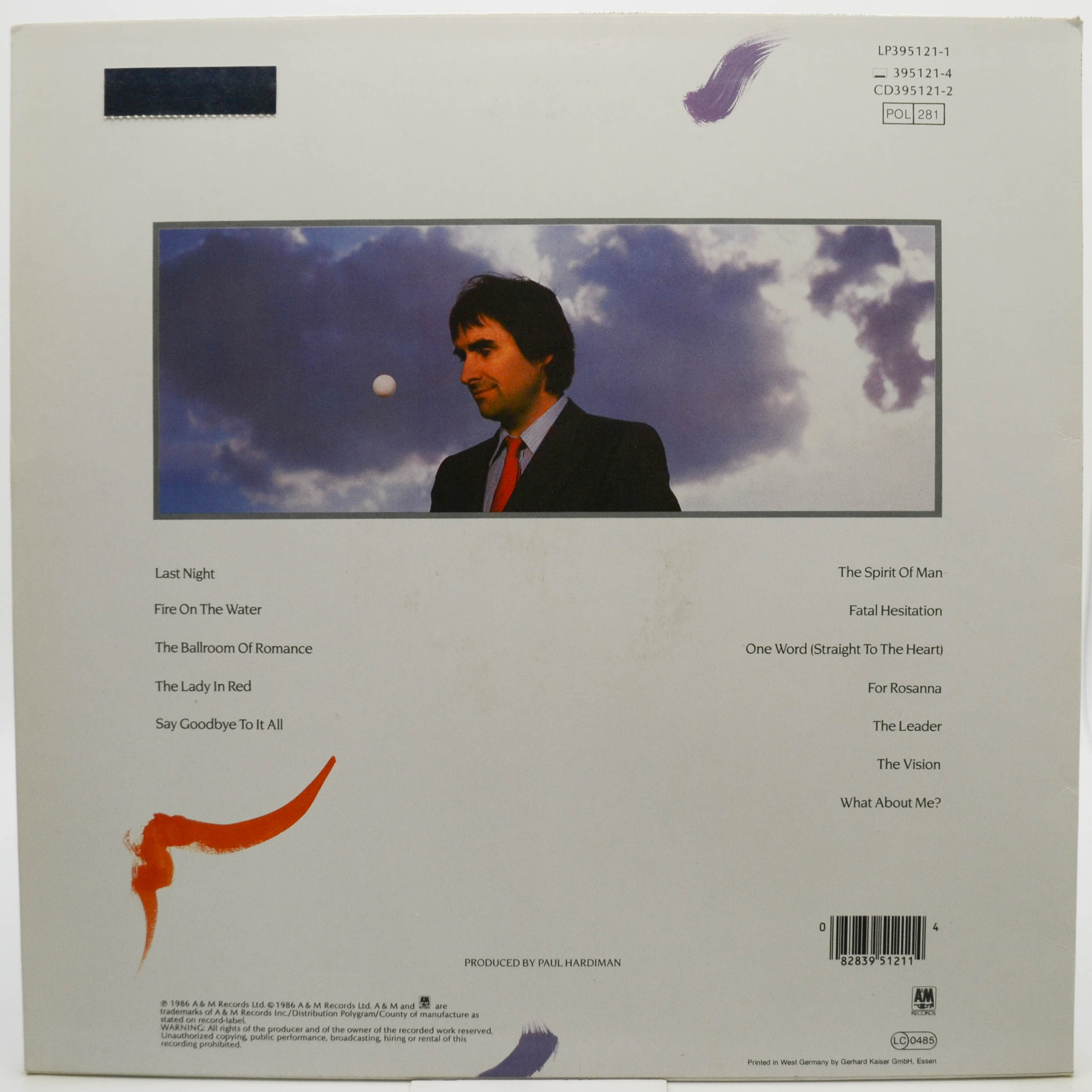 Виниловая пластинка Chris de Burgh — Into The Light, 1986