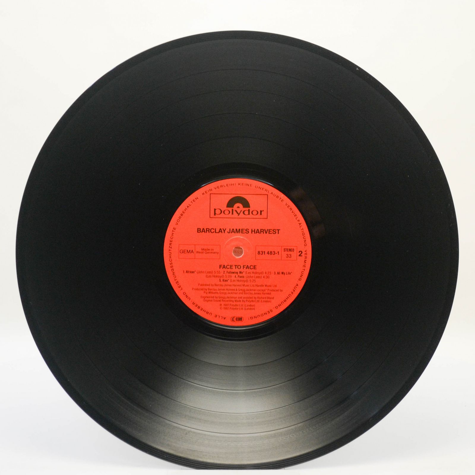 Виниловая пластинка Barclay James Harvest — Face To Face, 1987