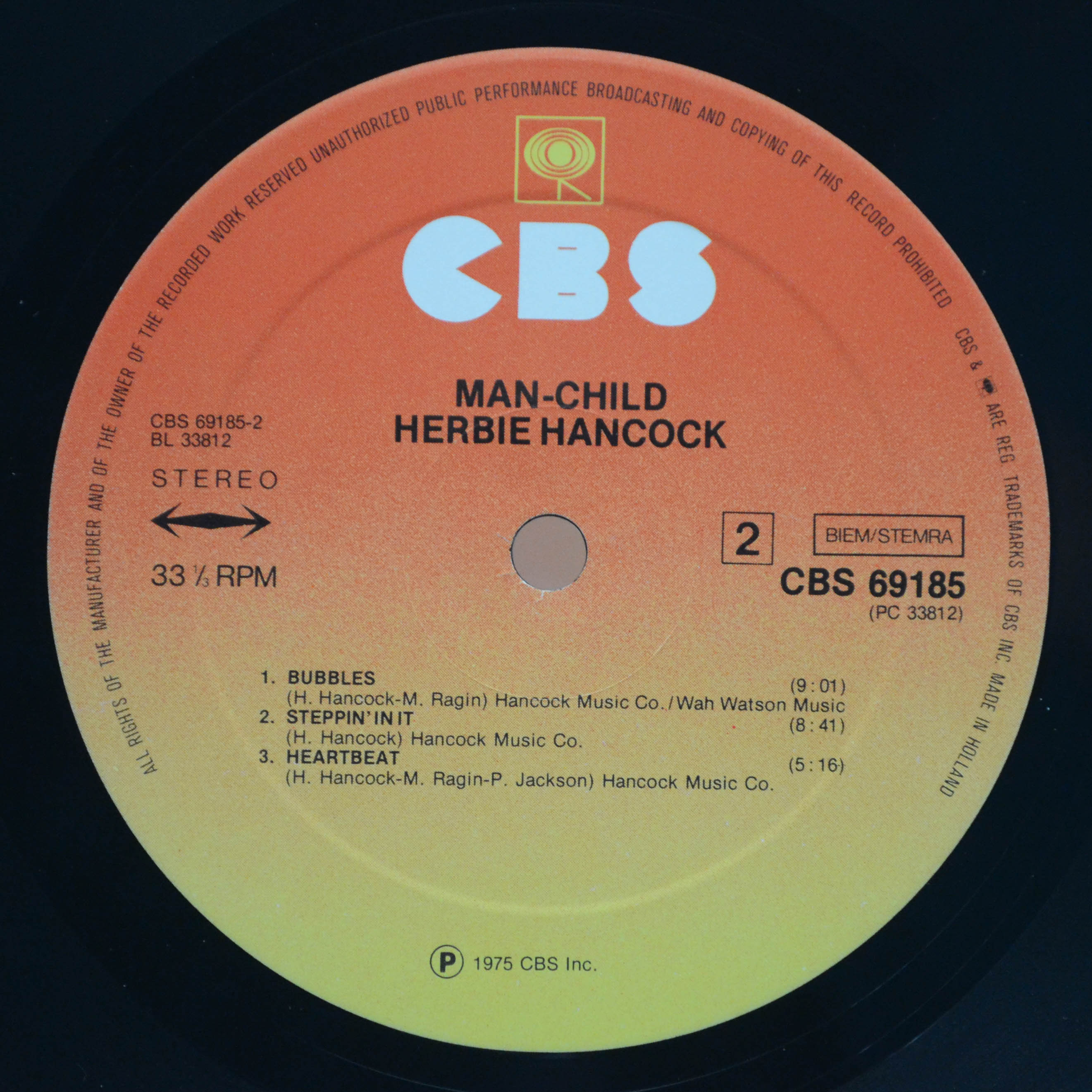 Виниловая пластинка Herbie Hancock — Man-Child, 1975