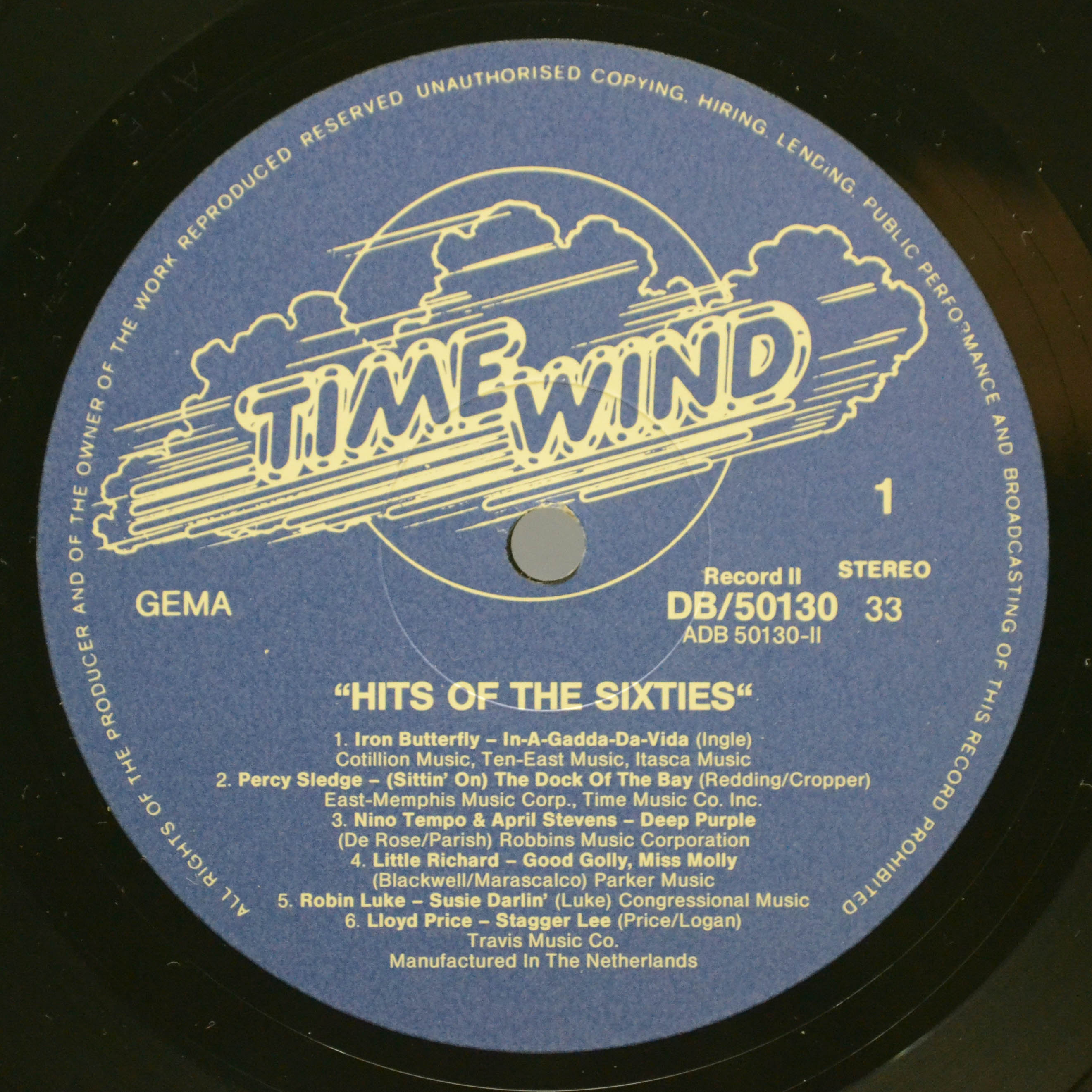 Various — Hits Of The Sixties (2LP), 1978