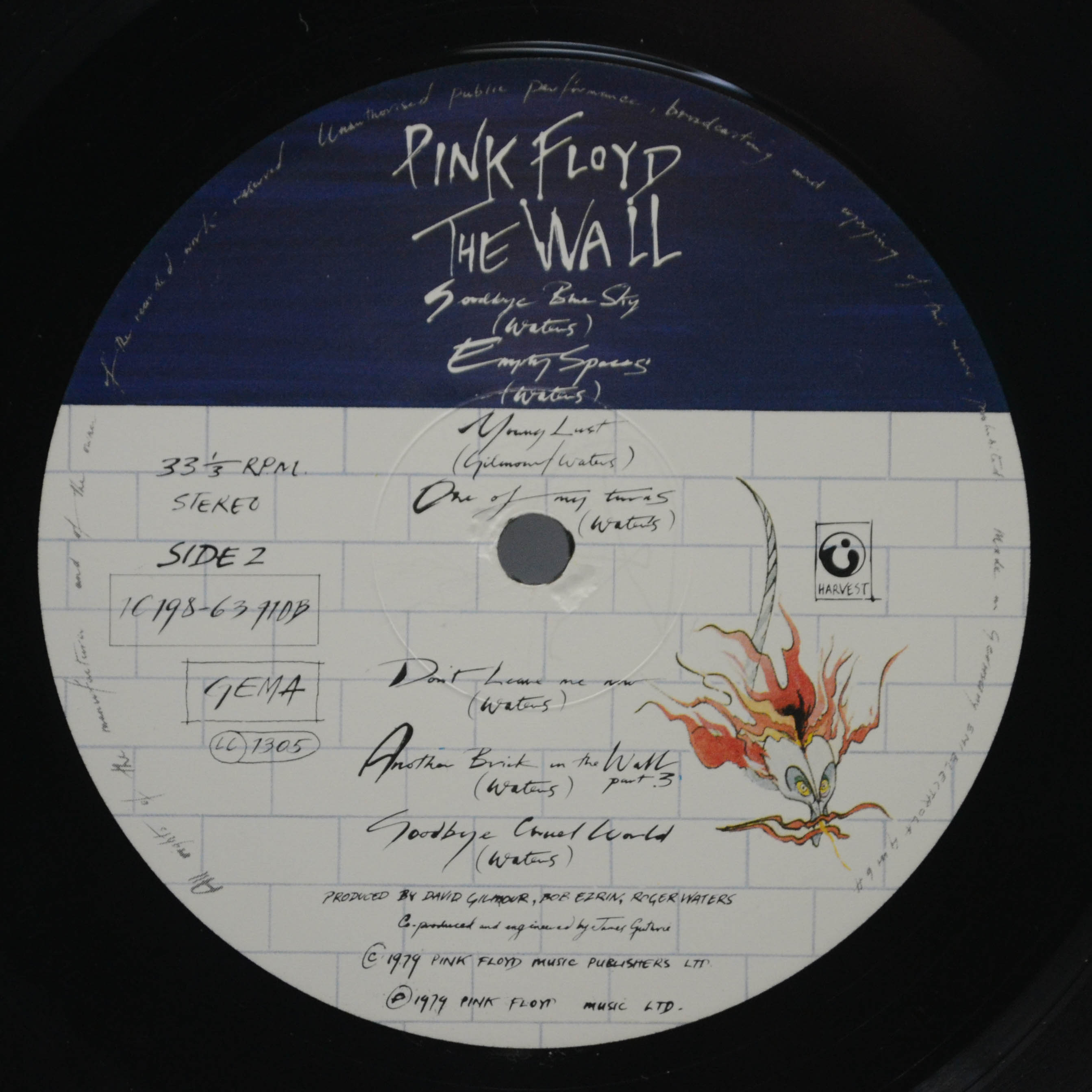 Виниловая пластинка Pink Floyd — The Wall (2LP), 1979