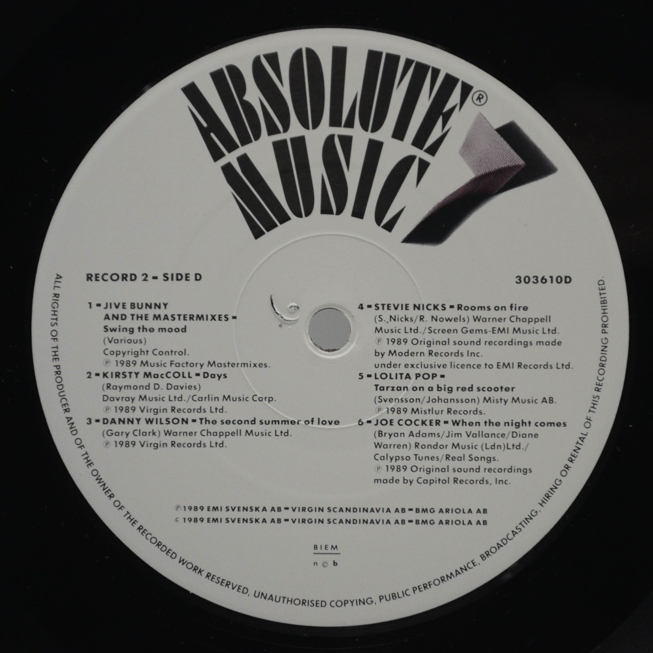 Various — Absolute Music 7 (2LP), 1989