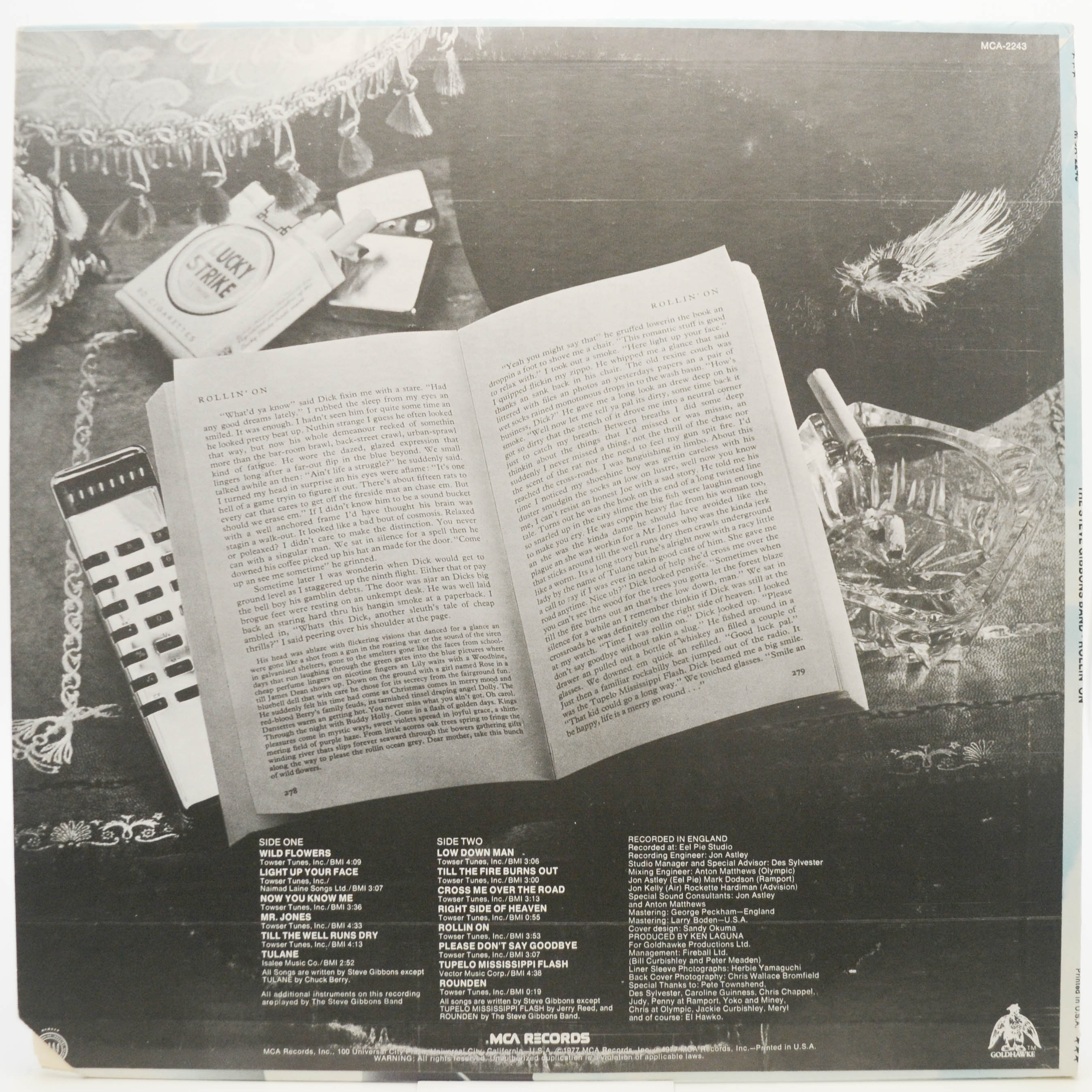 Виниловая пластинка Steve Gibbons Band — Rollin' On (USA), 1977