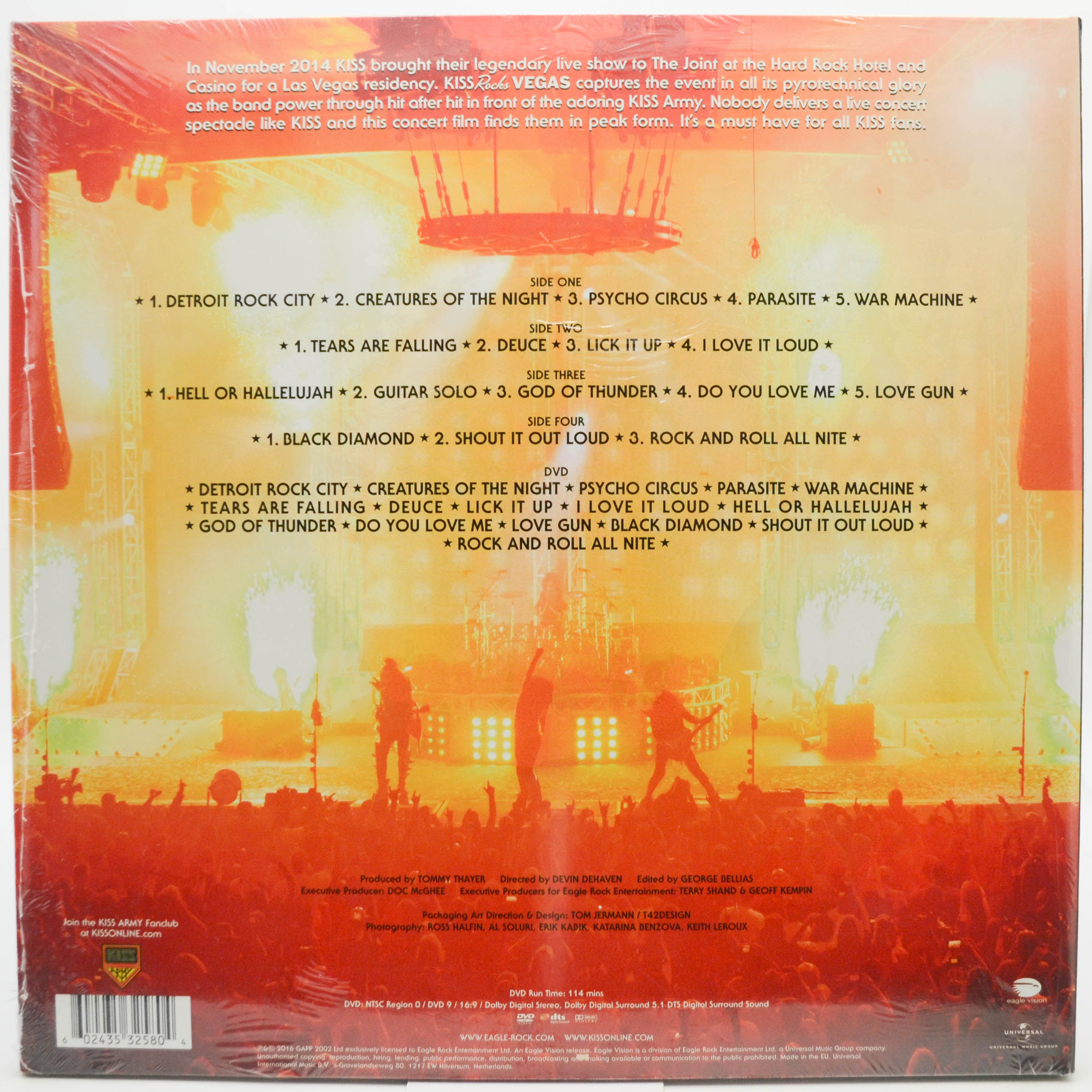 Kiss — Kiss Rocks Vegas (2LP+DVD), 2016