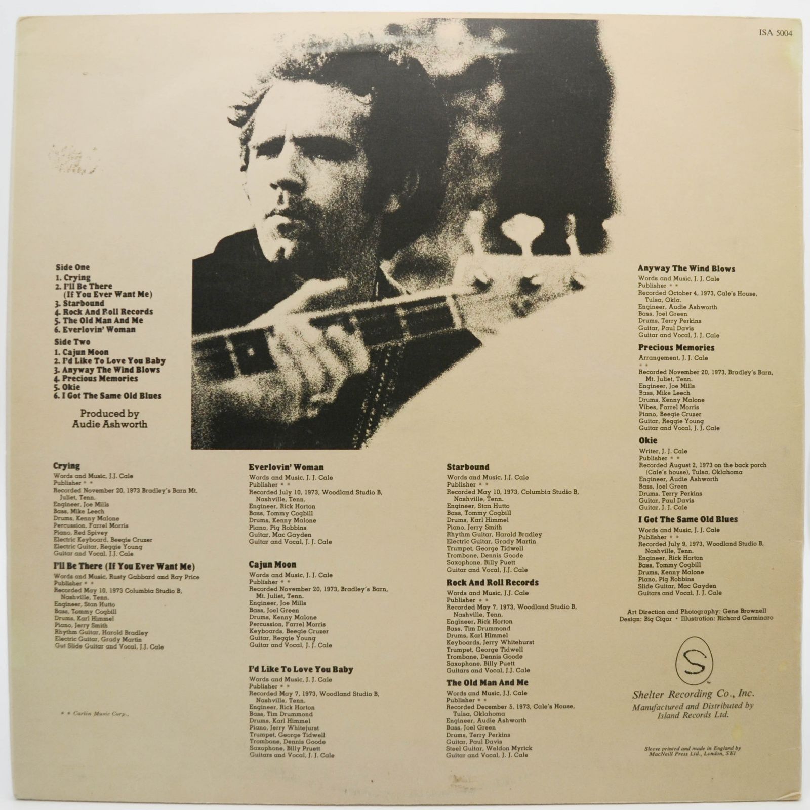 J.J. Cale — Okie (UK), 1974