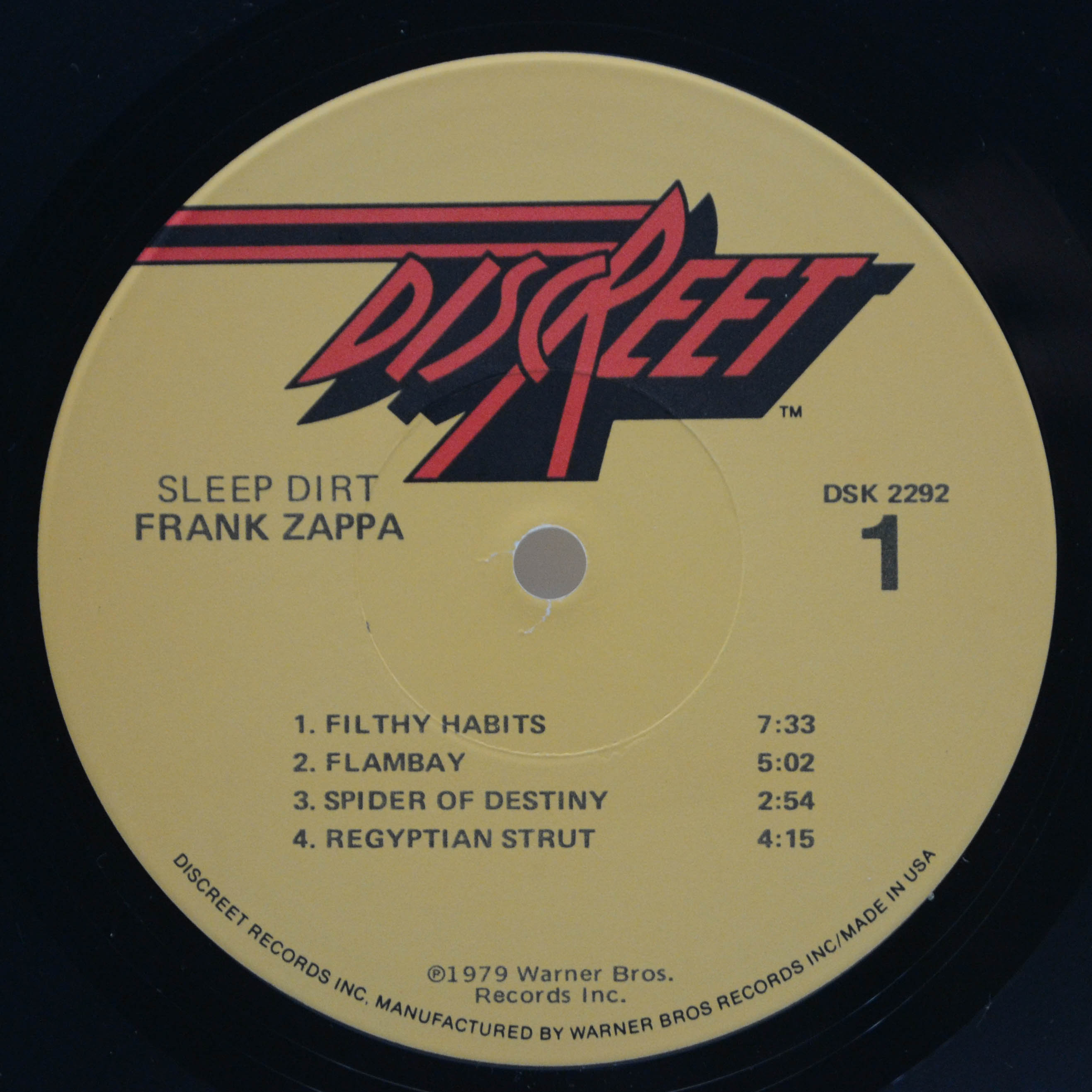 Виниловая пластинка Frank Zappa — Sleep Dirt (1-st, USA), 1979