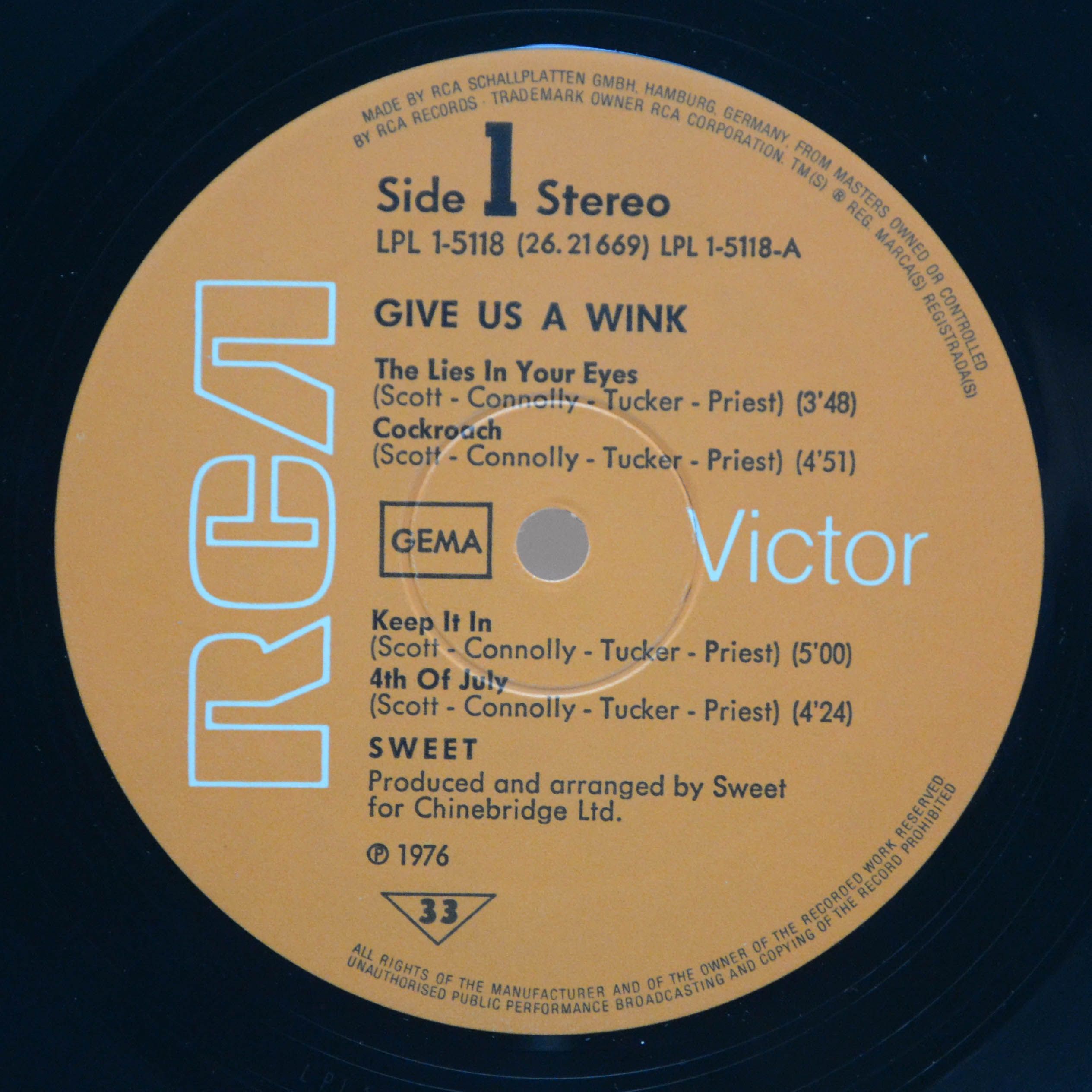 Sweet — Give Us A Wink, 1976