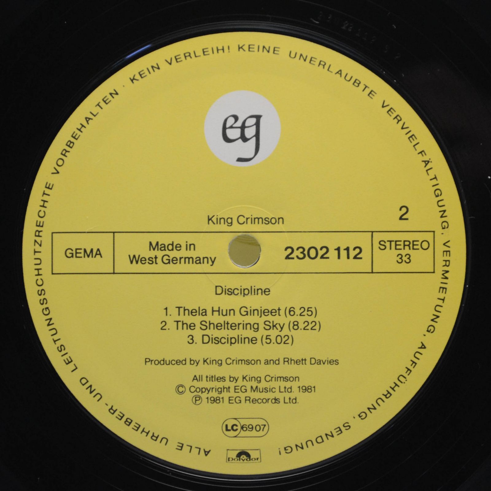 King Crimson — Discipline, 1981