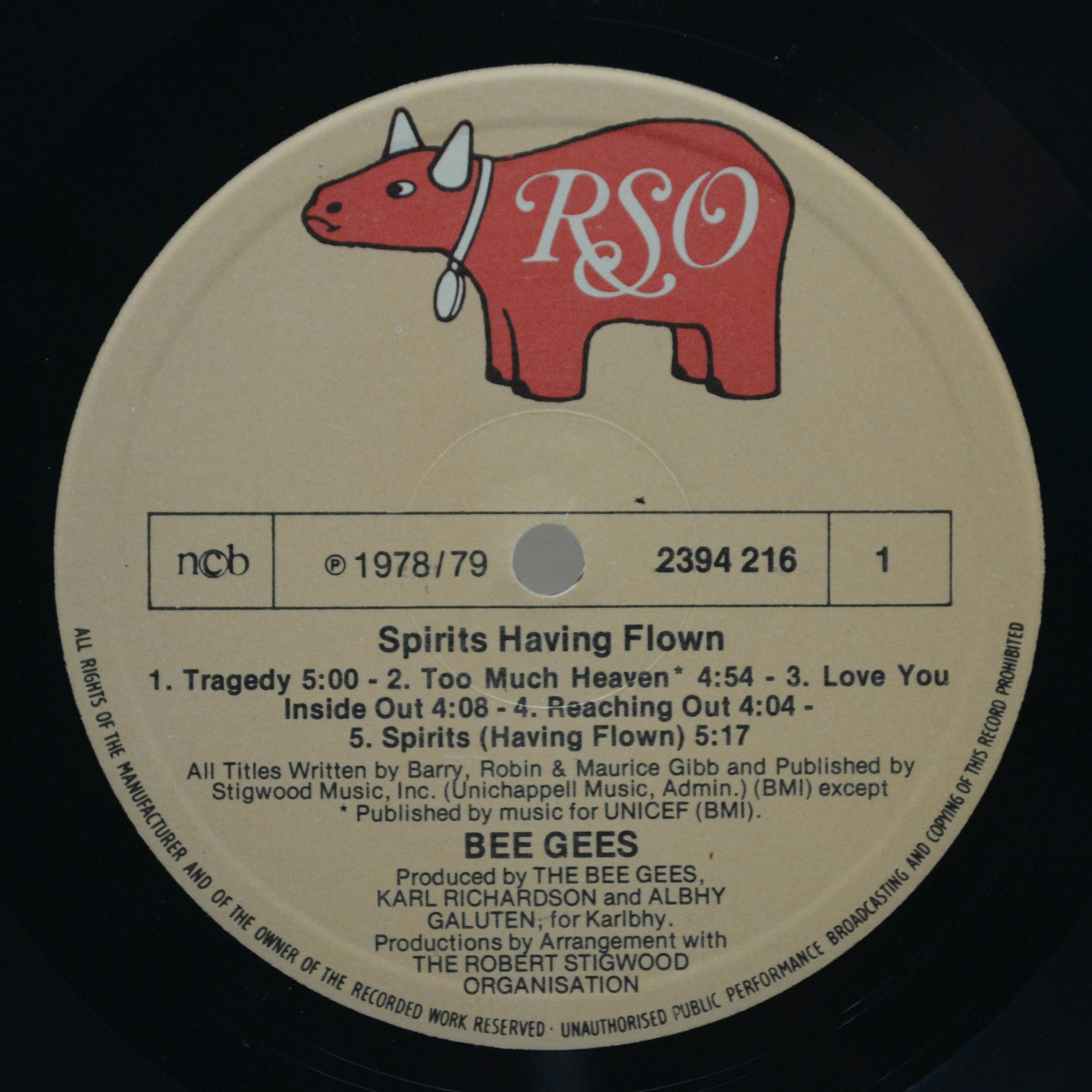 Виниловая пластинка Bee Gees — Spirits Having Flown, 1979