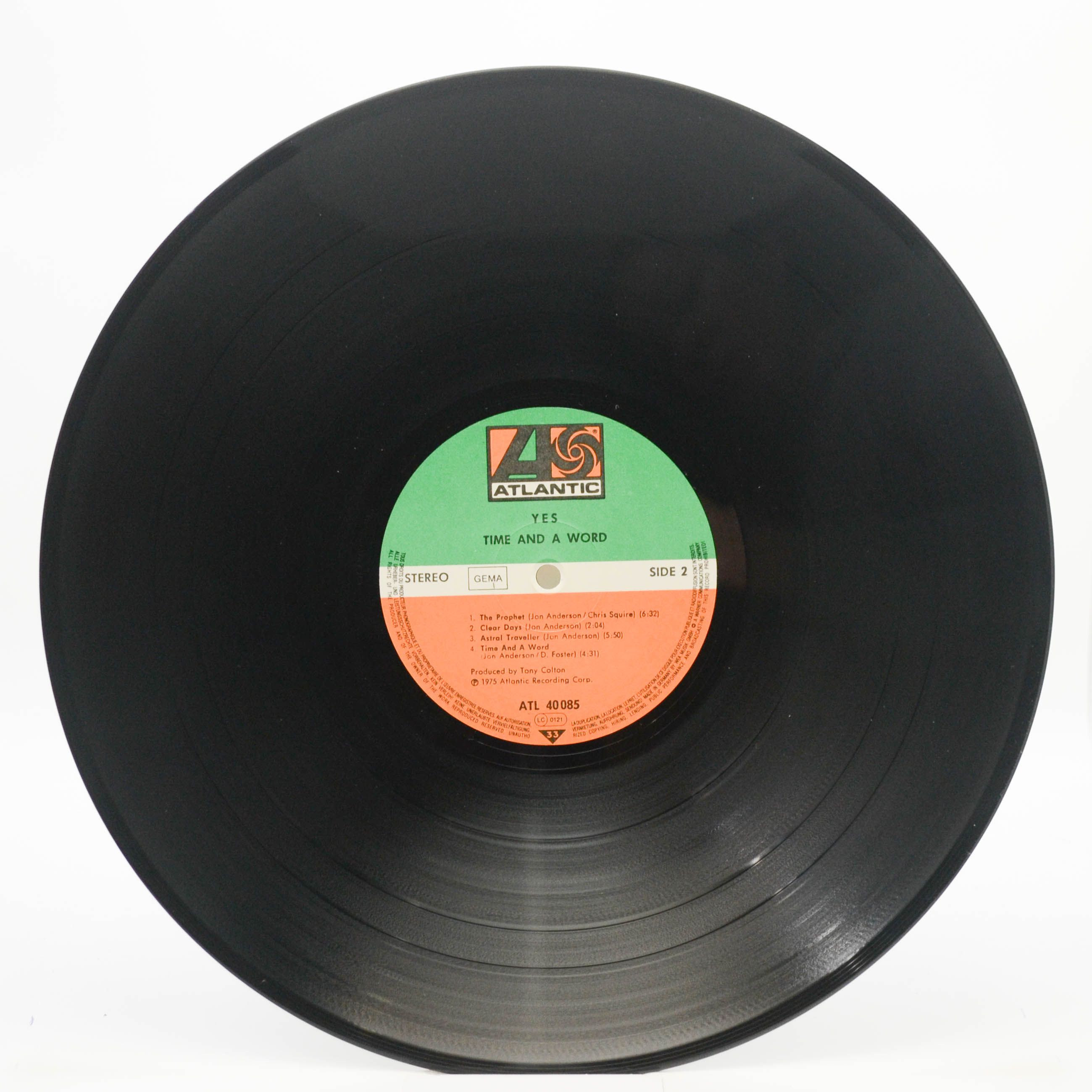 Виниловая пластинка Yes — Time And A Word, 1970