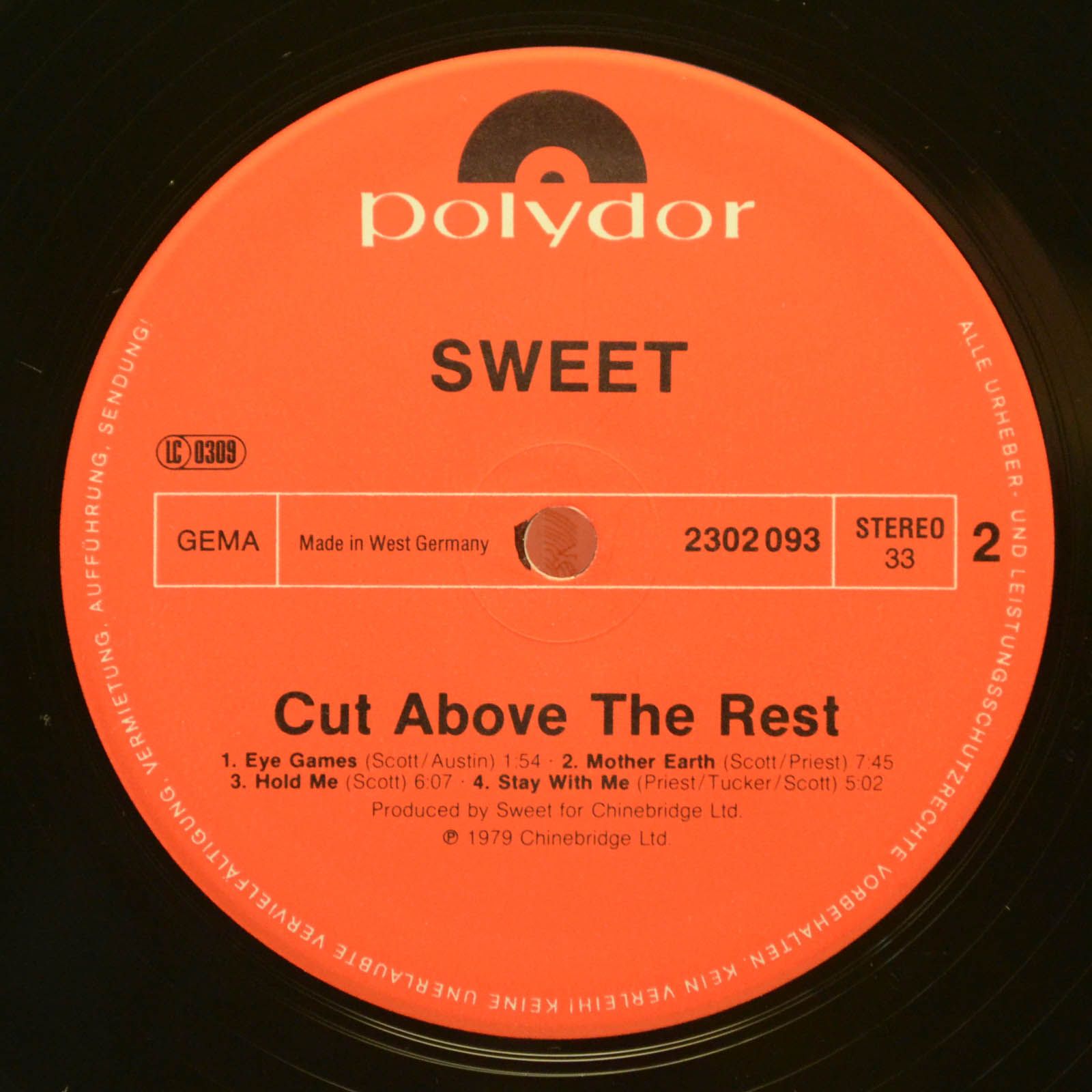 Sweet — Cut Above The Rest, 1979