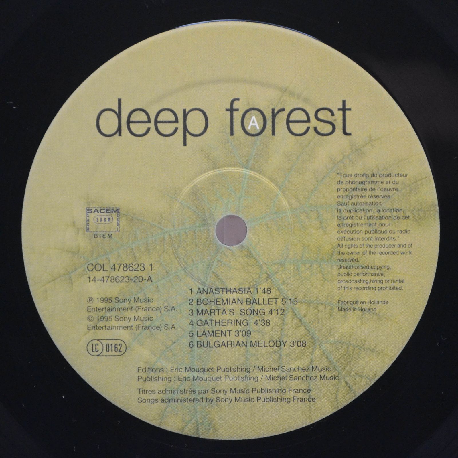 Виниловая пластинка Deep Forest — Boheme, 1995