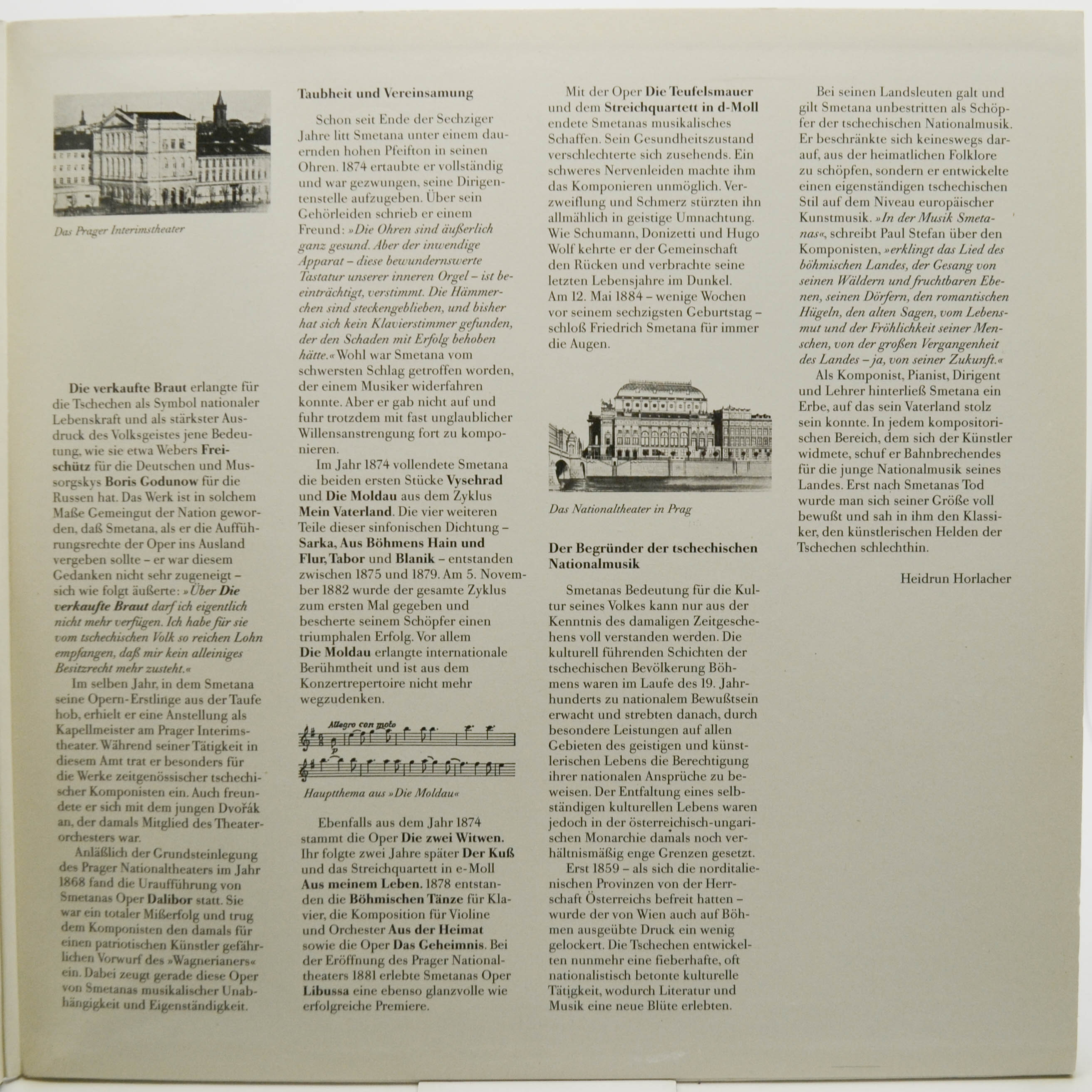 Виниловая пластинка Smetana — Sternstunden Der Musik (2LP), 1989