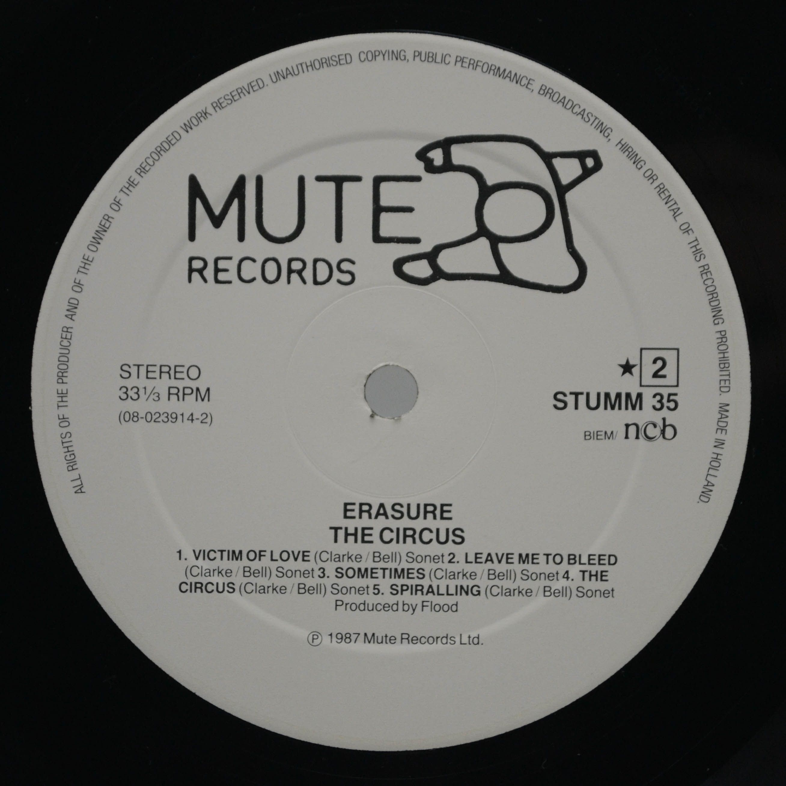 Erasure — The Circus, 1987