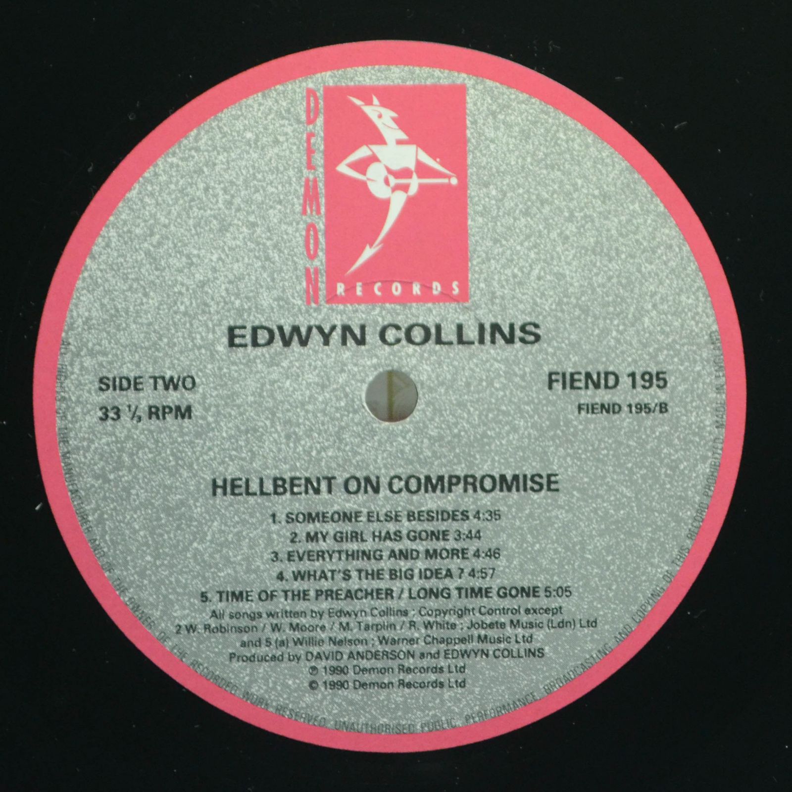 Виниловая пластинка Edwyn Collins — Hellbent On Compromise (UK), 1990