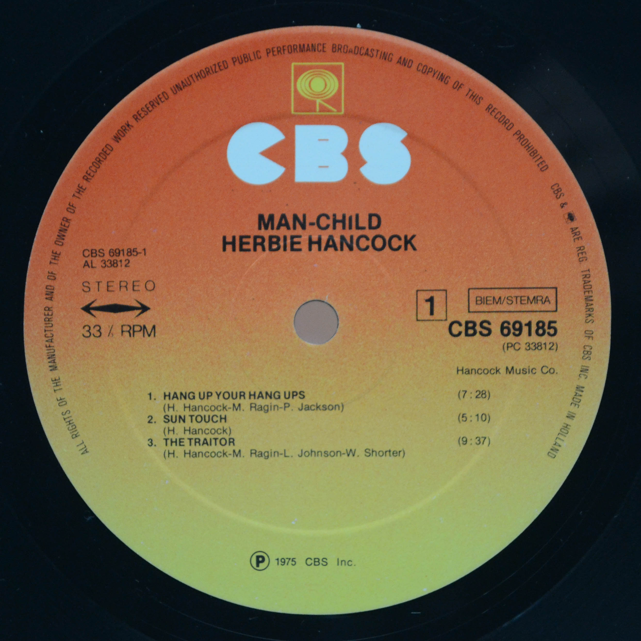 Виниловая пластинка Herbie Hancock — Man-Child, 1975