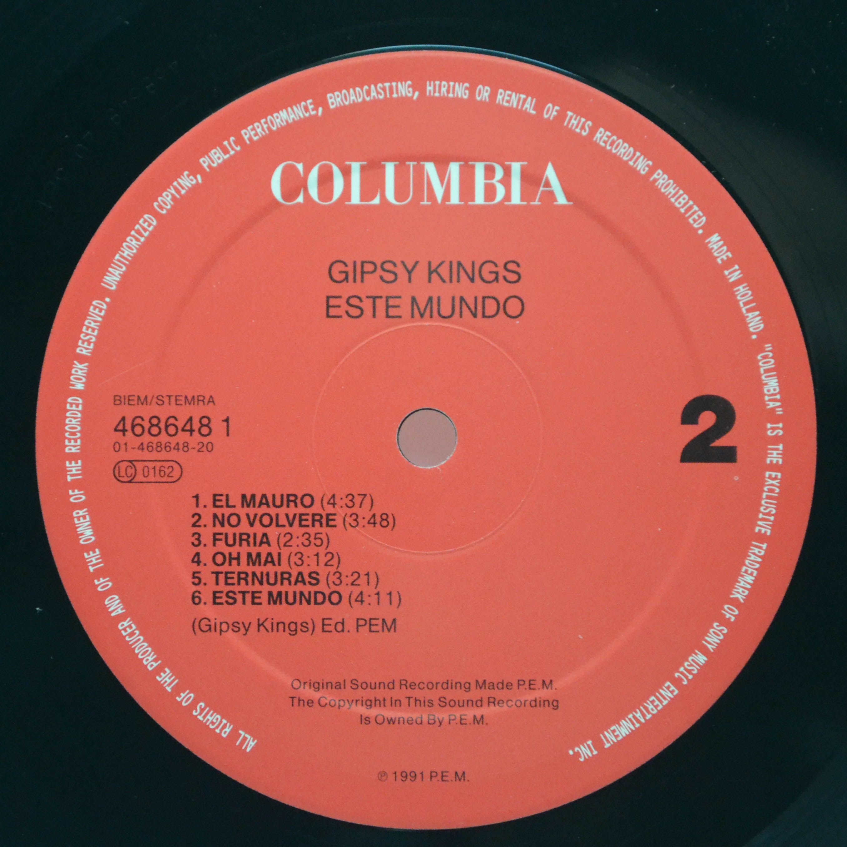 Виниловая пластинка Gipsy Kings — Este Mundo, 1991