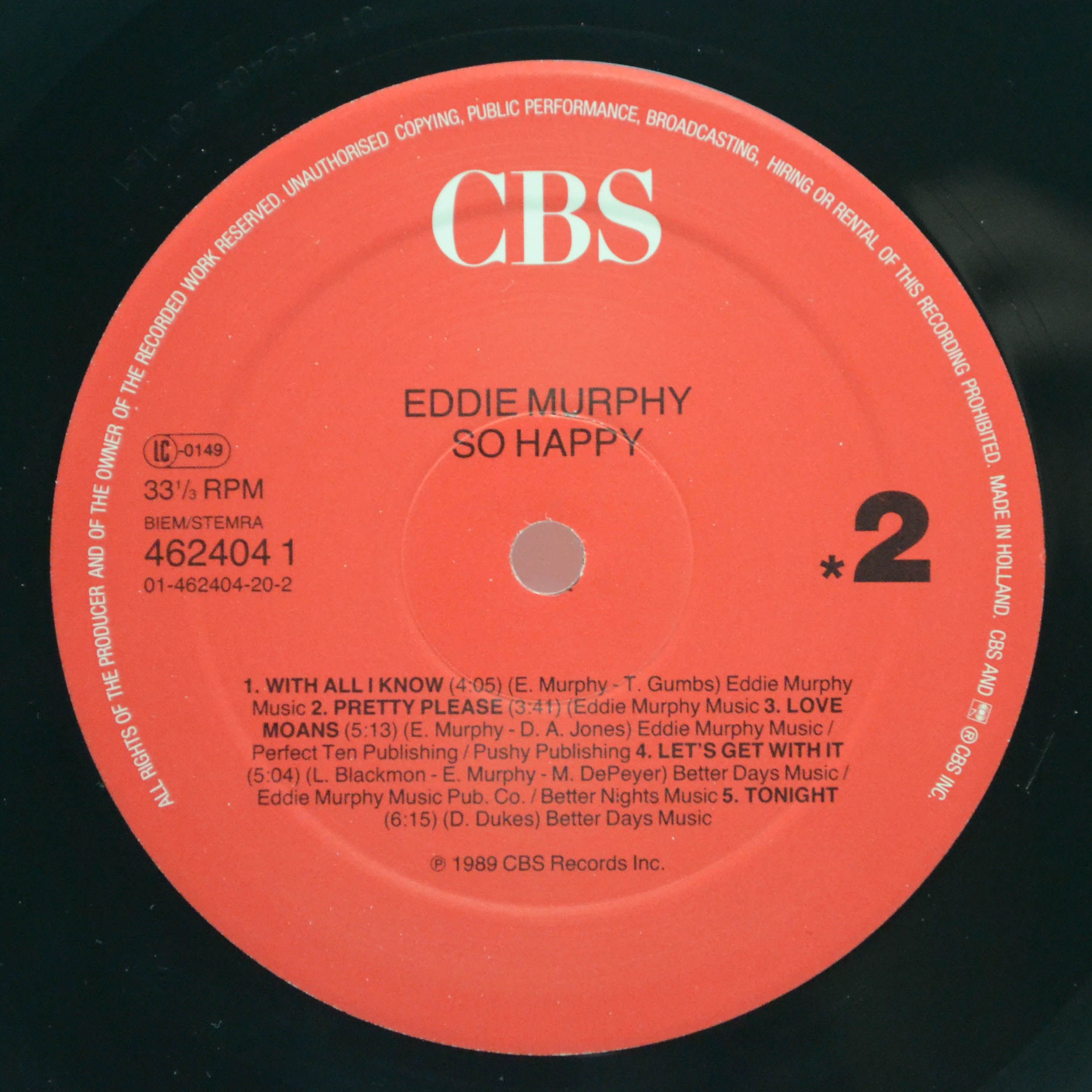 Виниловая пластинка Eddie Murphy — So Happy, 1989