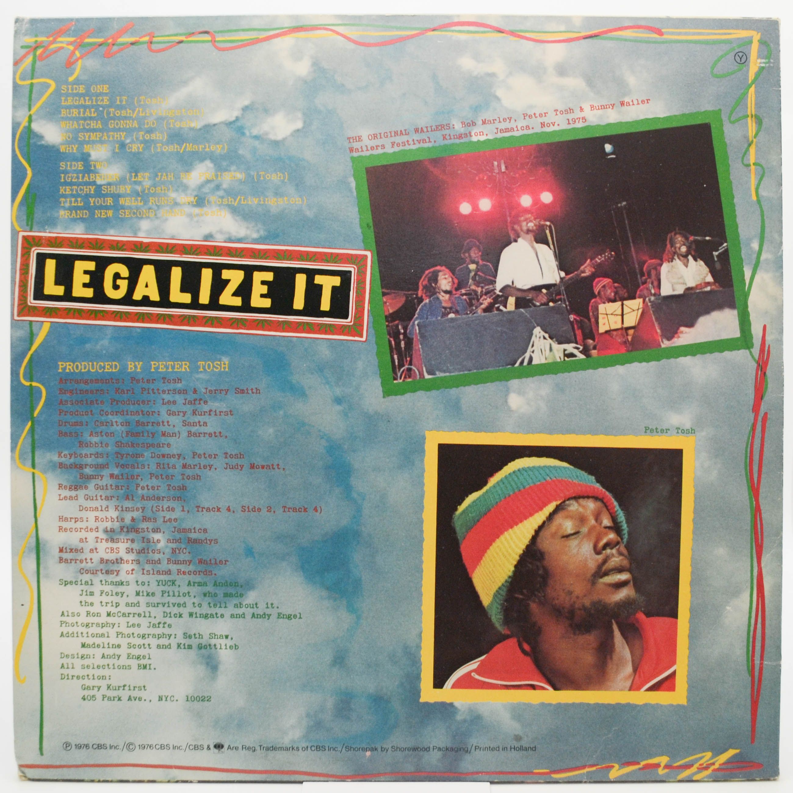 Виниловая пластинка Peter Tosh — Legalize It, 1976