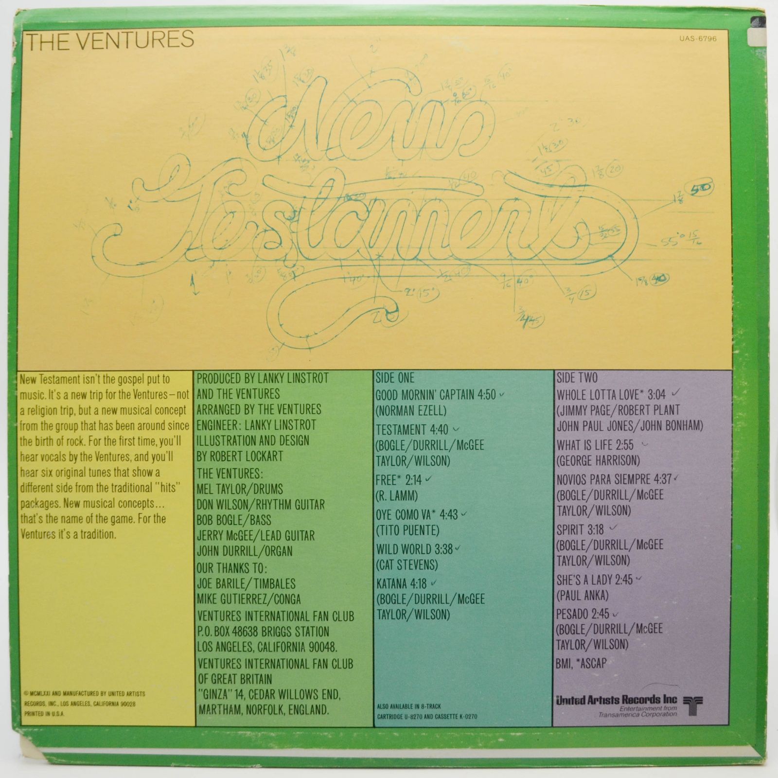 Виниловая пластинка Ventures — New Testament (USA), 1971