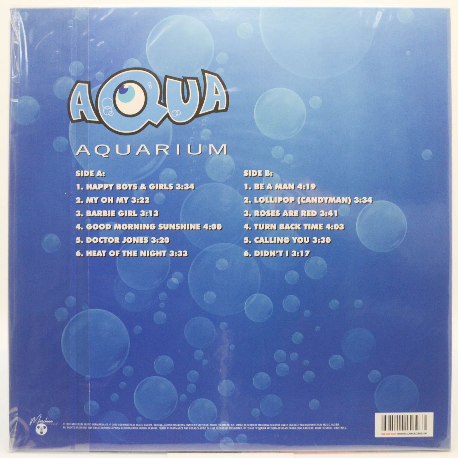 Виниловая пластинка Aqua — Aquarium, 1997