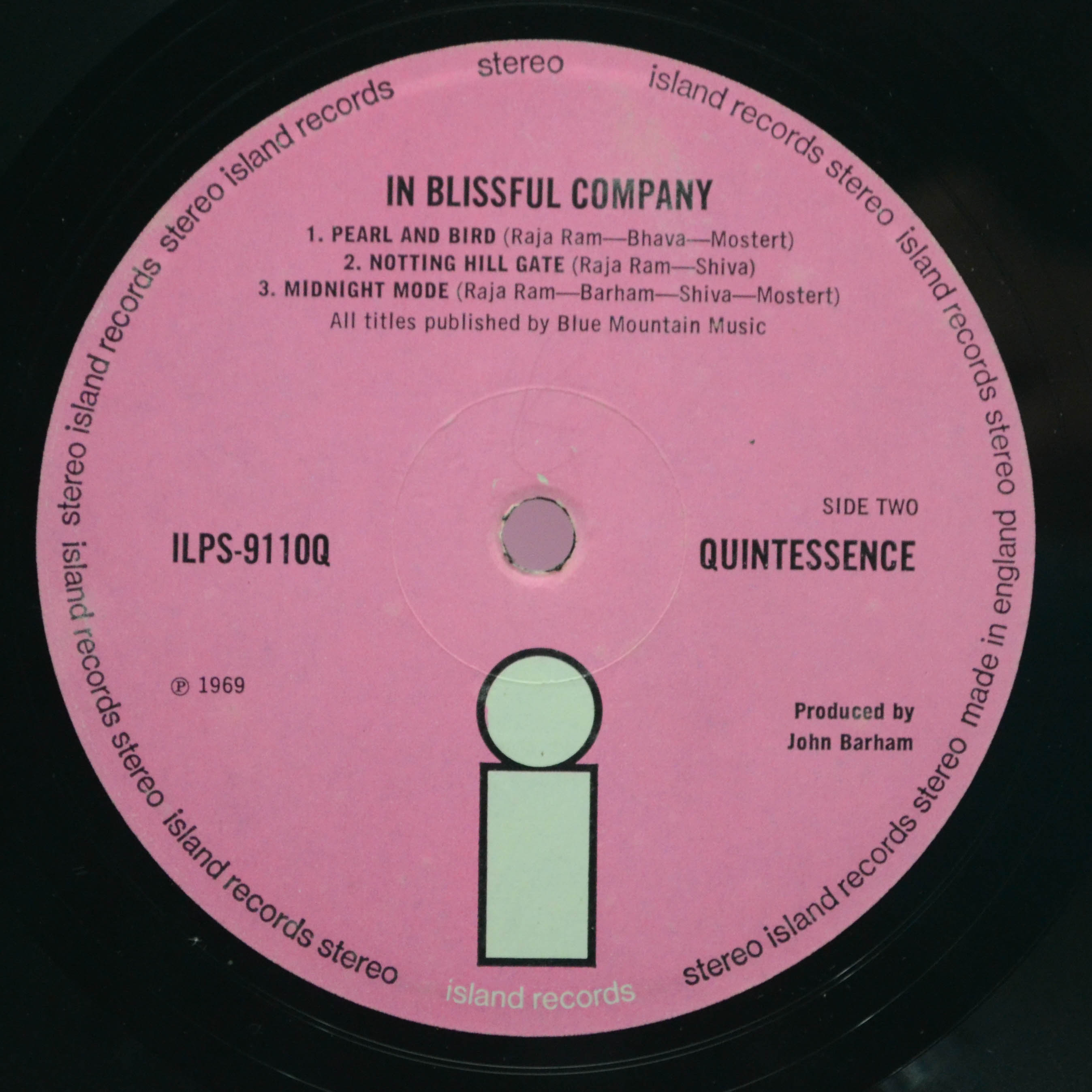 Quintessence — In Blissful Company (1-st, UK), 1969