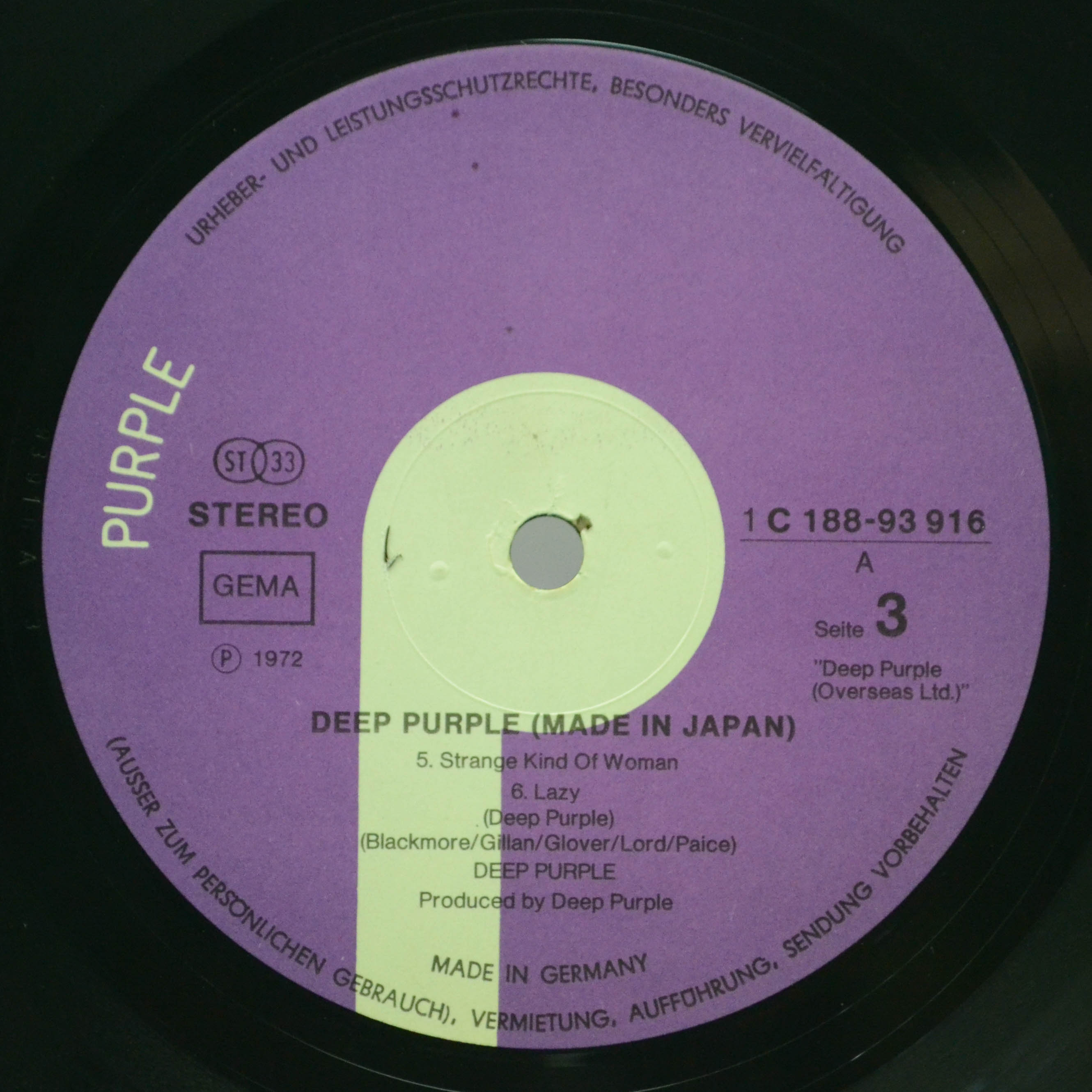 Deep Purple — Made In Japan (2LP), 1972