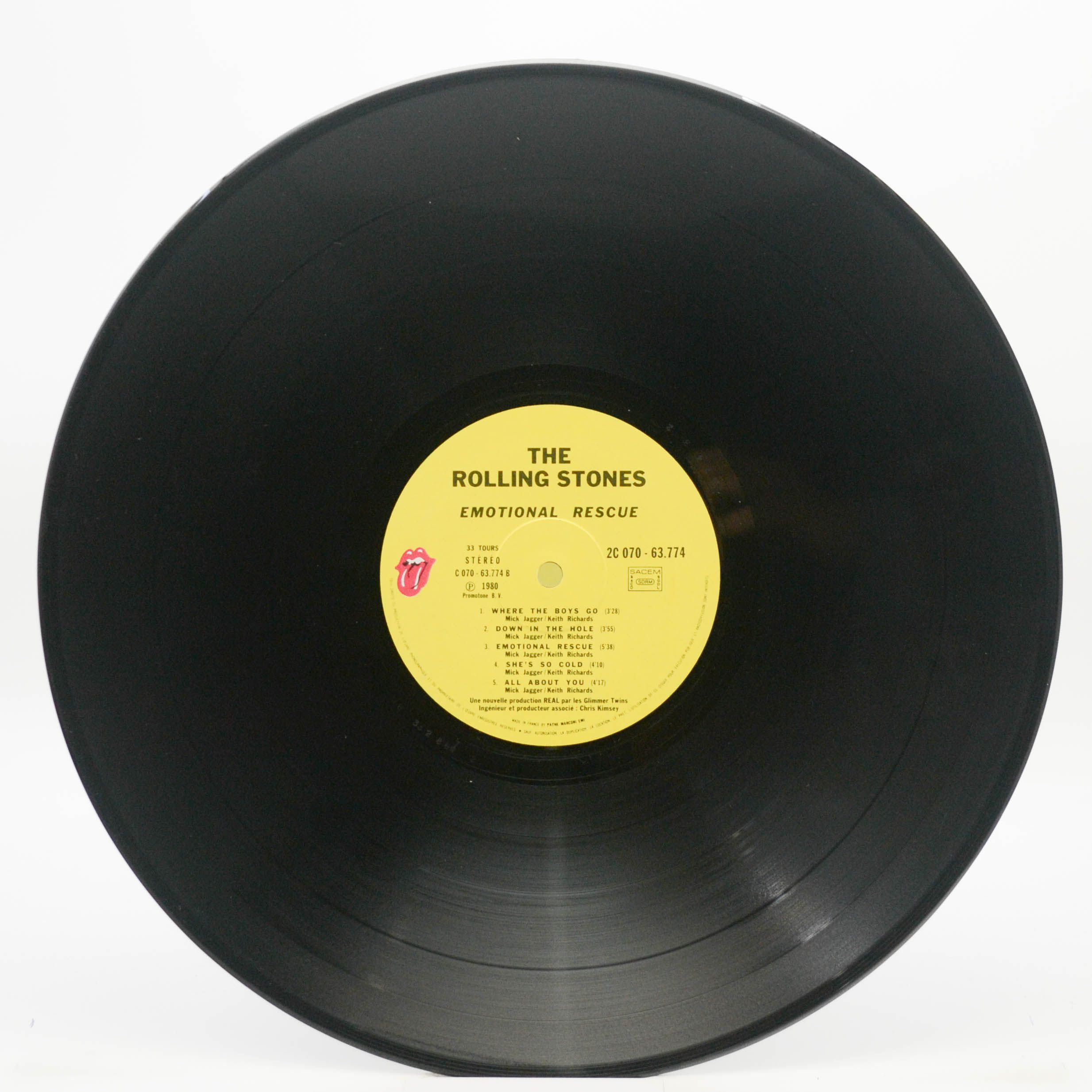 Rolling Stones — Emotional Rescue (poster), 1980