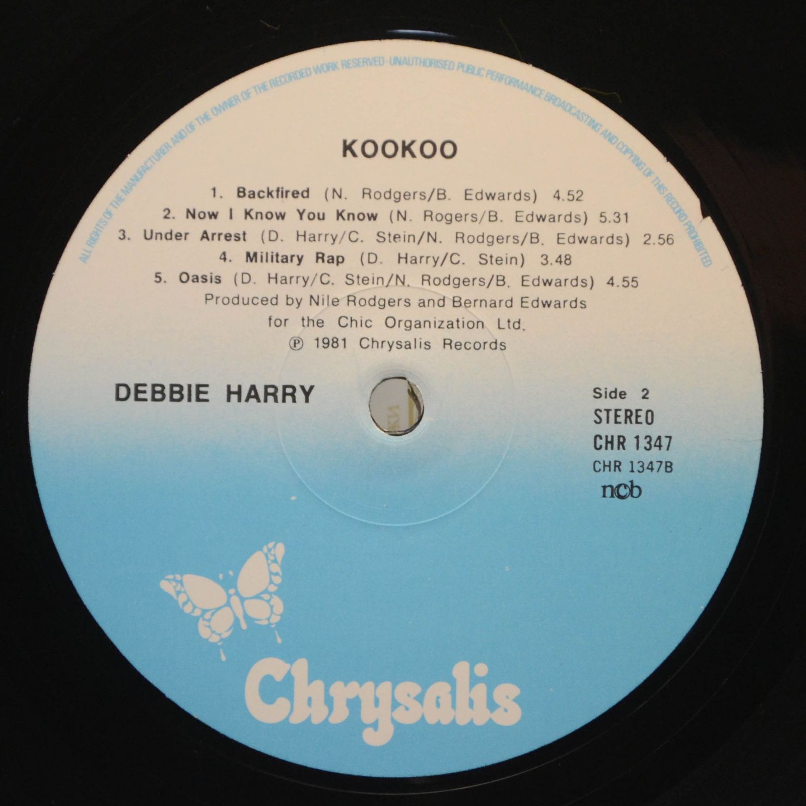 Виниловая пластинка Debbie Harry — KooKoo, 1981