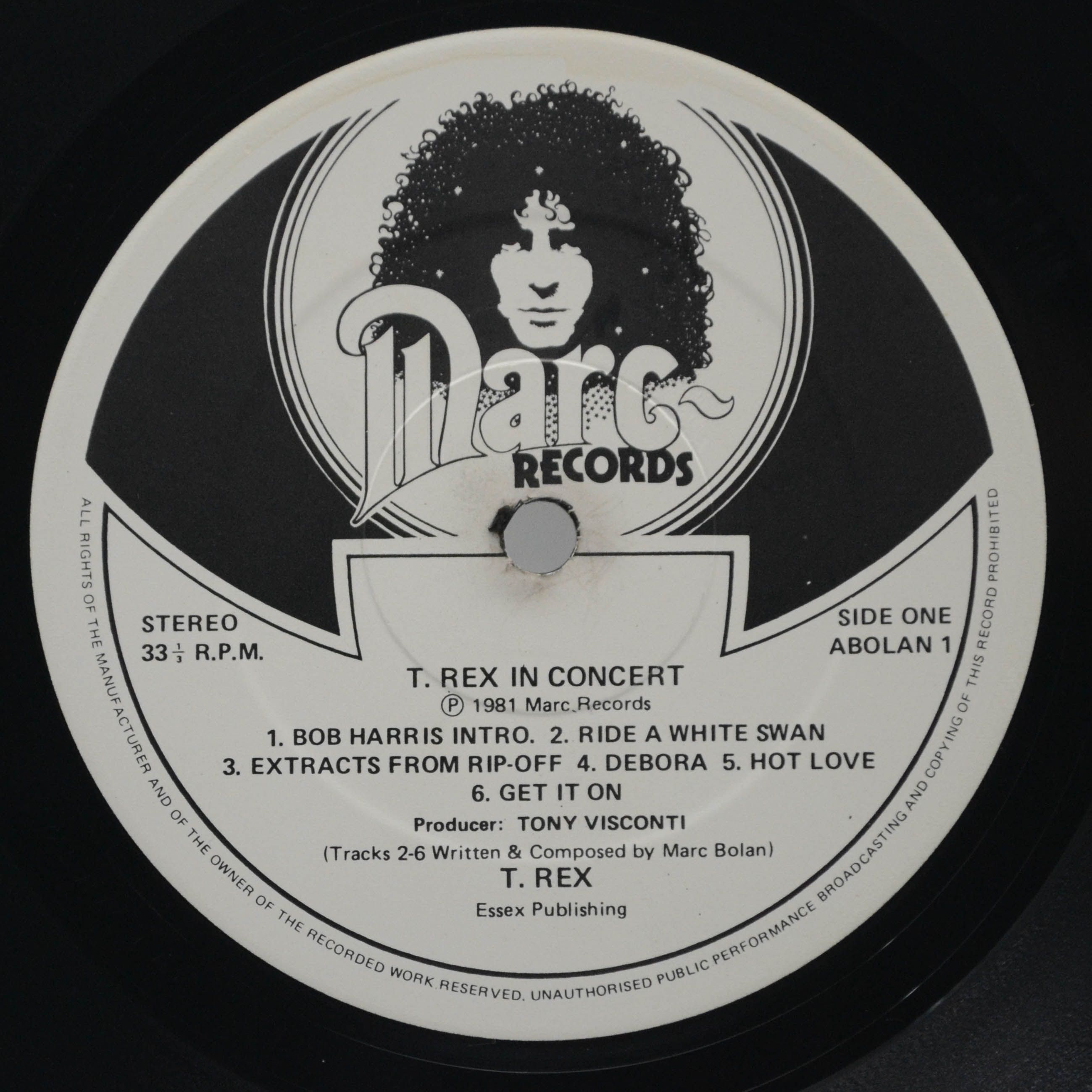 T. Rex — T. Rex In Concert (UK), 1981