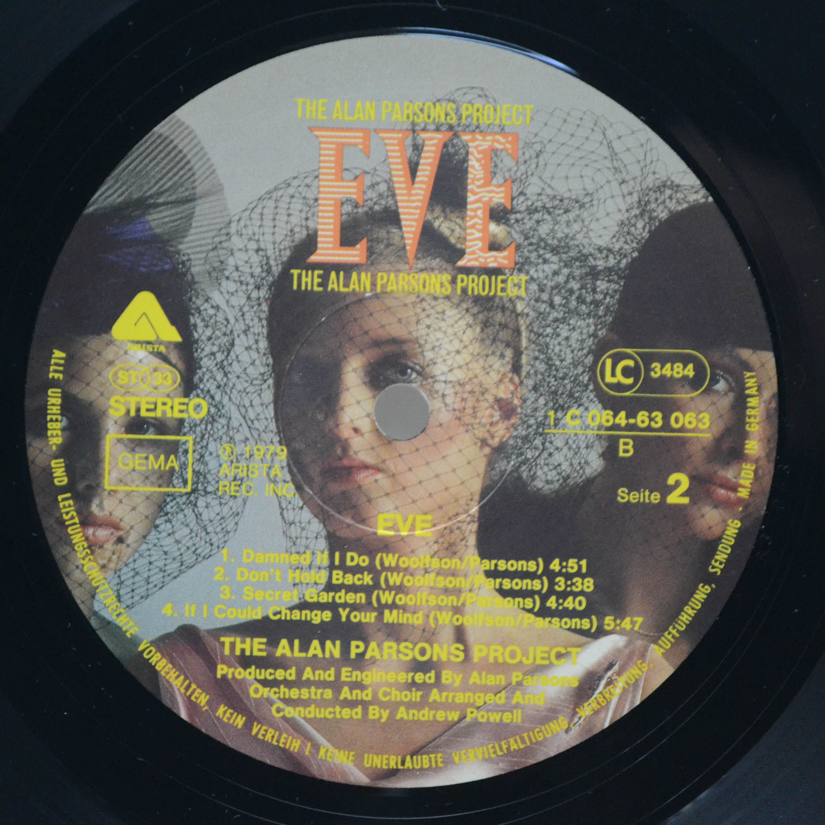 Виниловая пластинка Alan Parsons Project — Eve, 1979