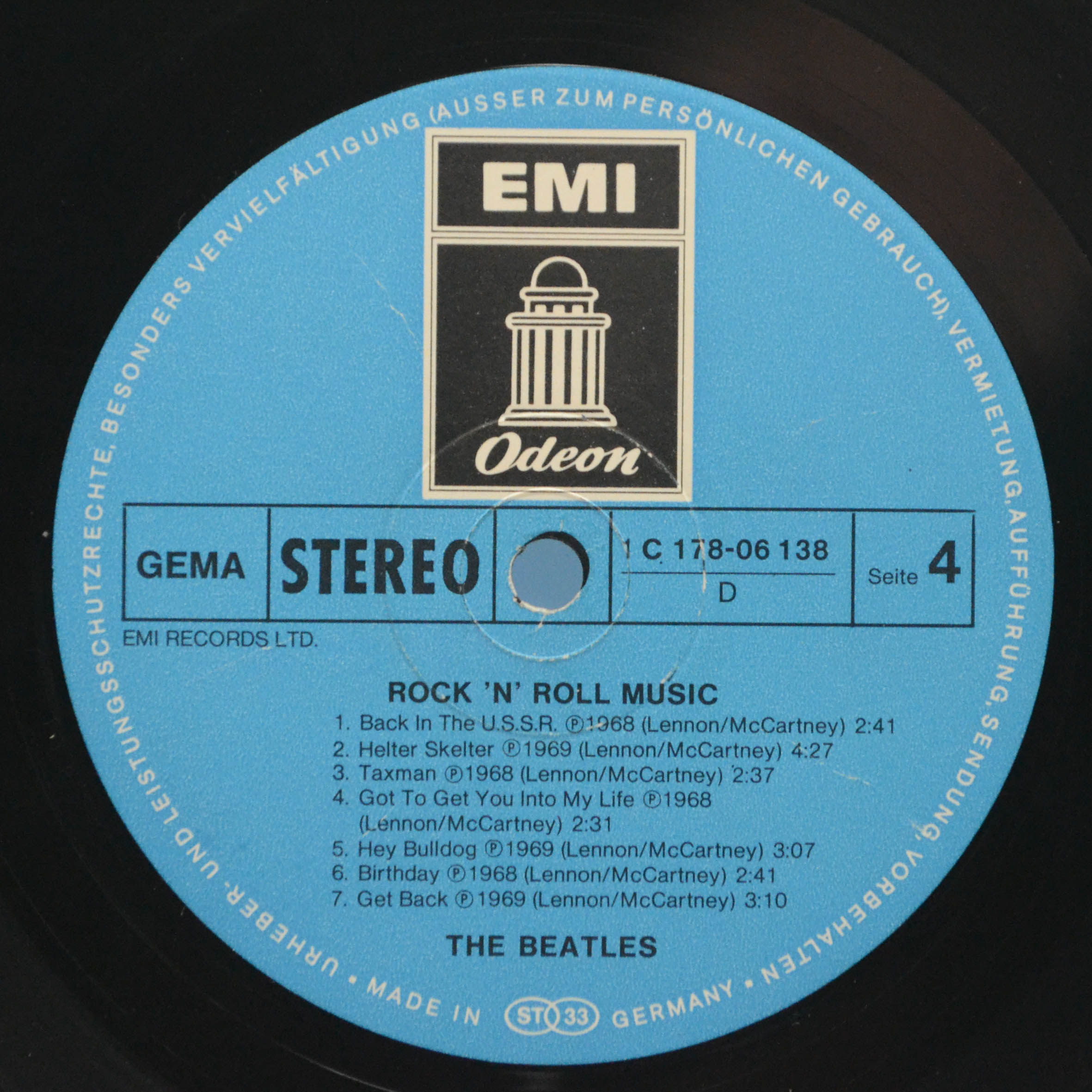 Виниловая пластинка Beatles — Rock 'N' Roll Music (2LP), 1976